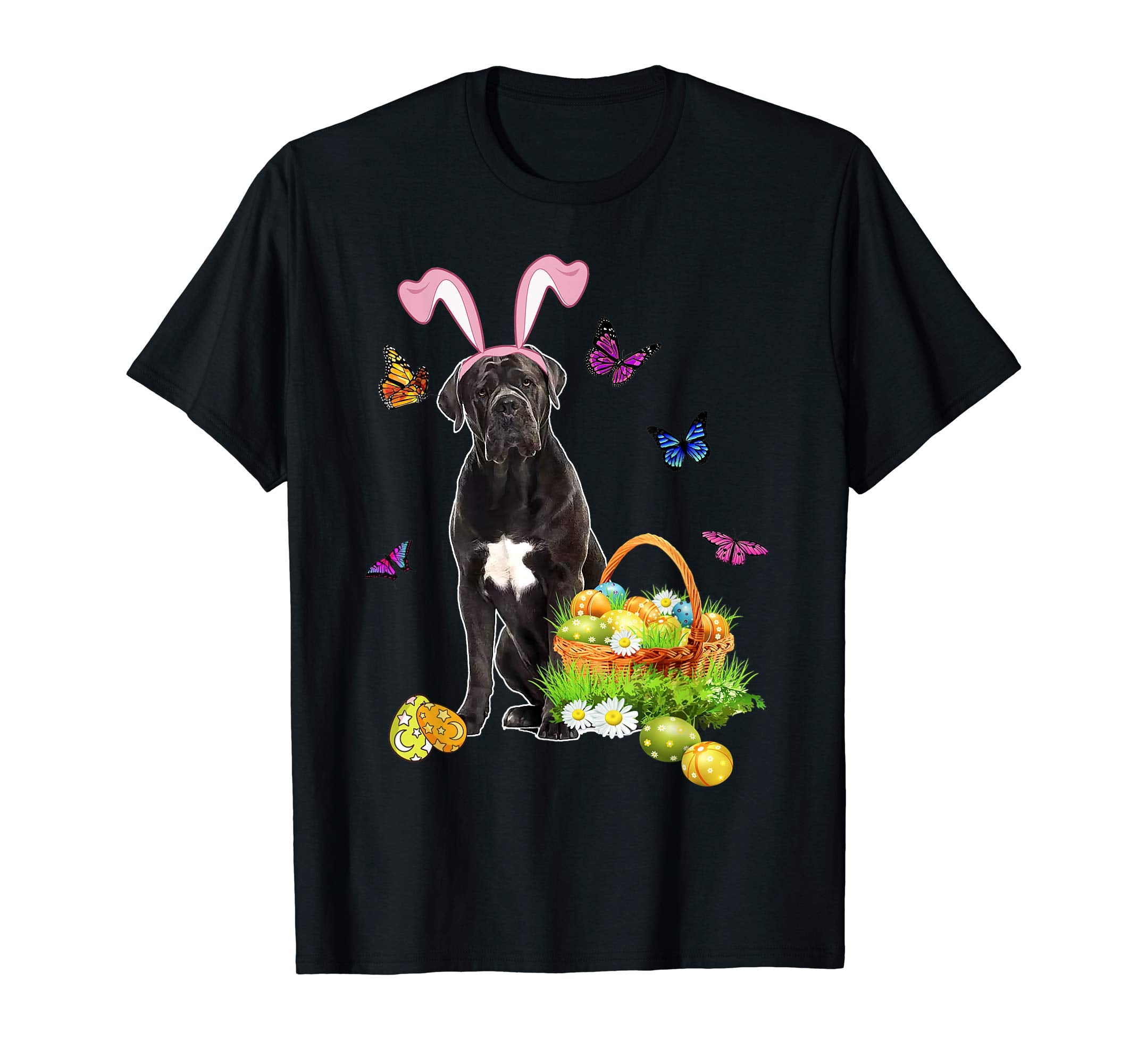 Cane Corso Bunny Hat Rabbit Easter Eggs T-Shirt