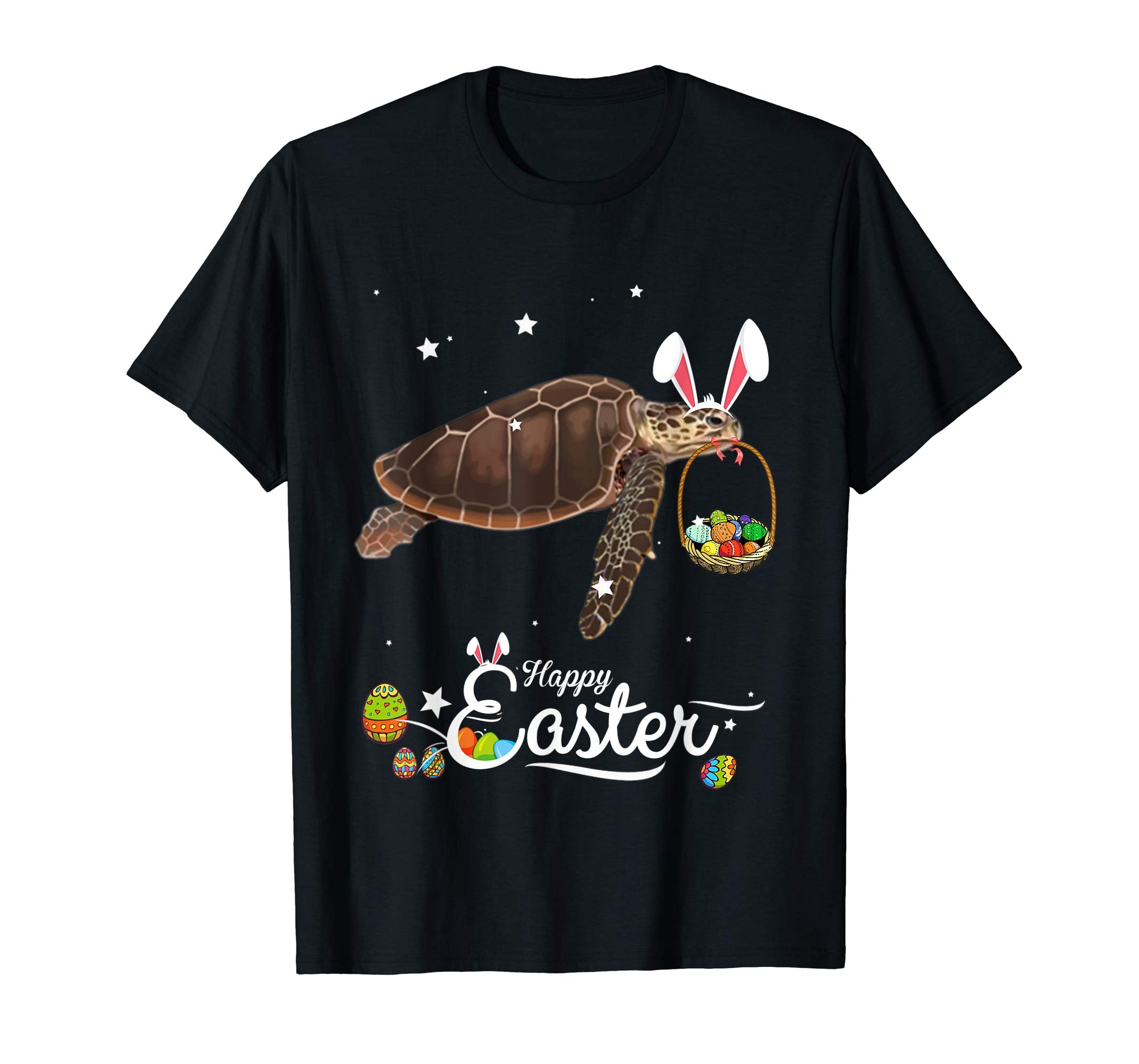 Cute Easter Turtles with Bunny Ears and Eggs T Shirt