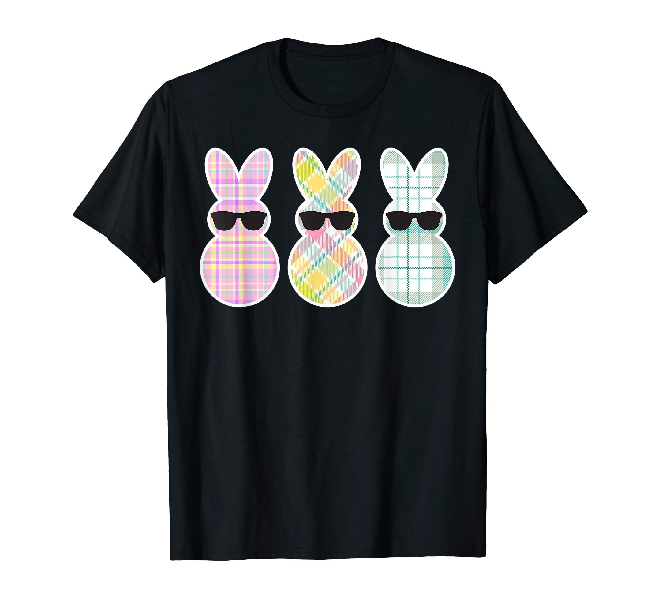 Cute Peeps- Bunny Easter Plaid T shirt -Happy Easter Gift