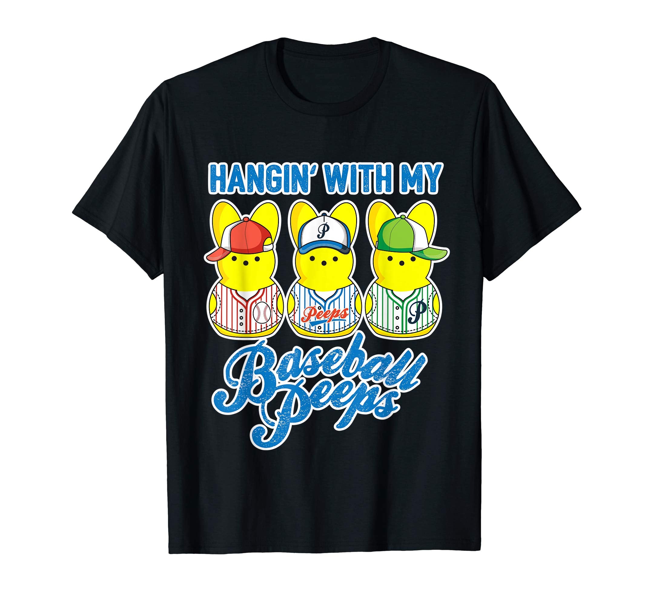 Hanging with Baseball Peeps Shirt Cute Easter Gift for Boys