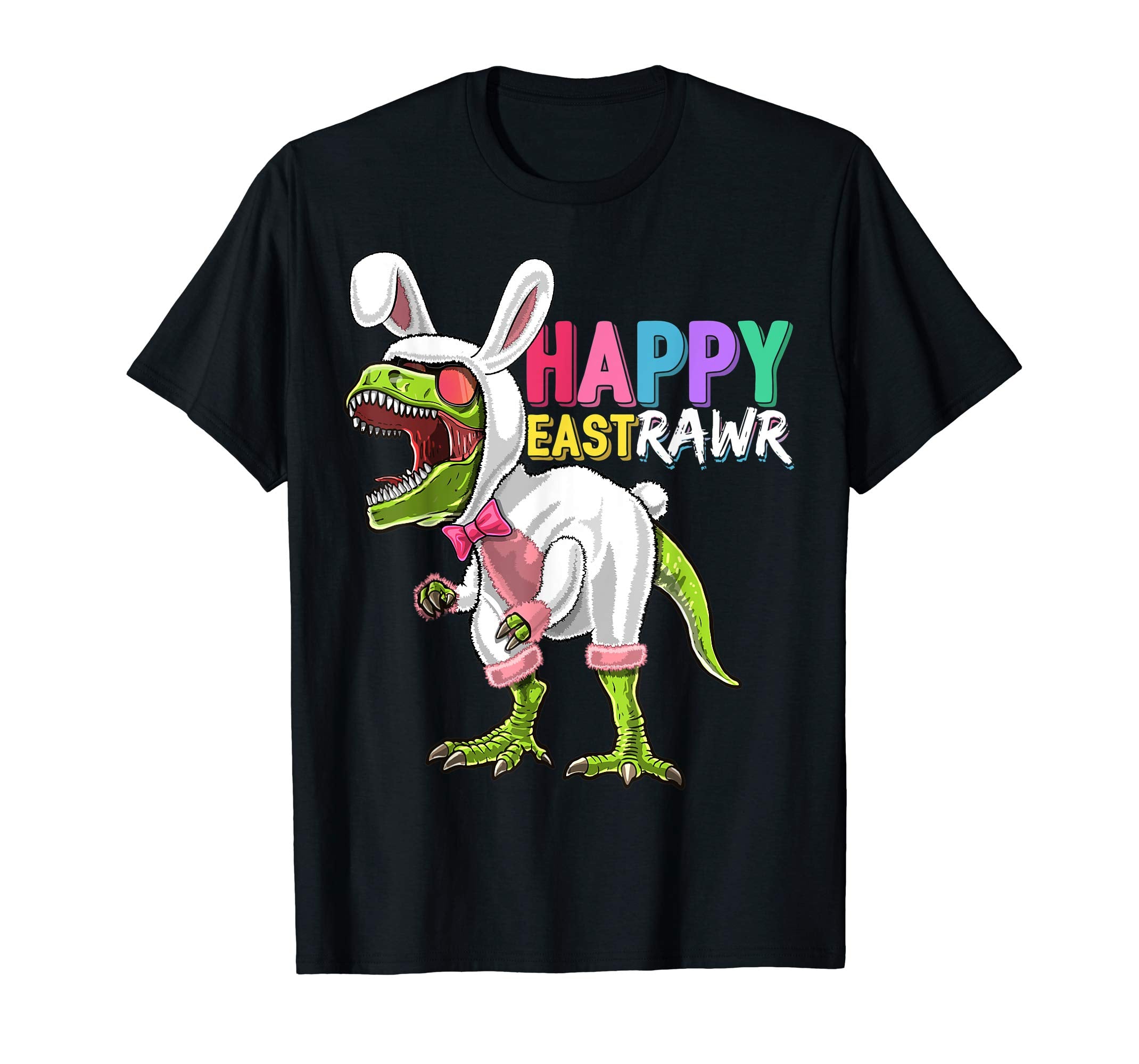 Happy Eastrawr T Rex Dinosaur Easter Bunny Costume Shirt Kid