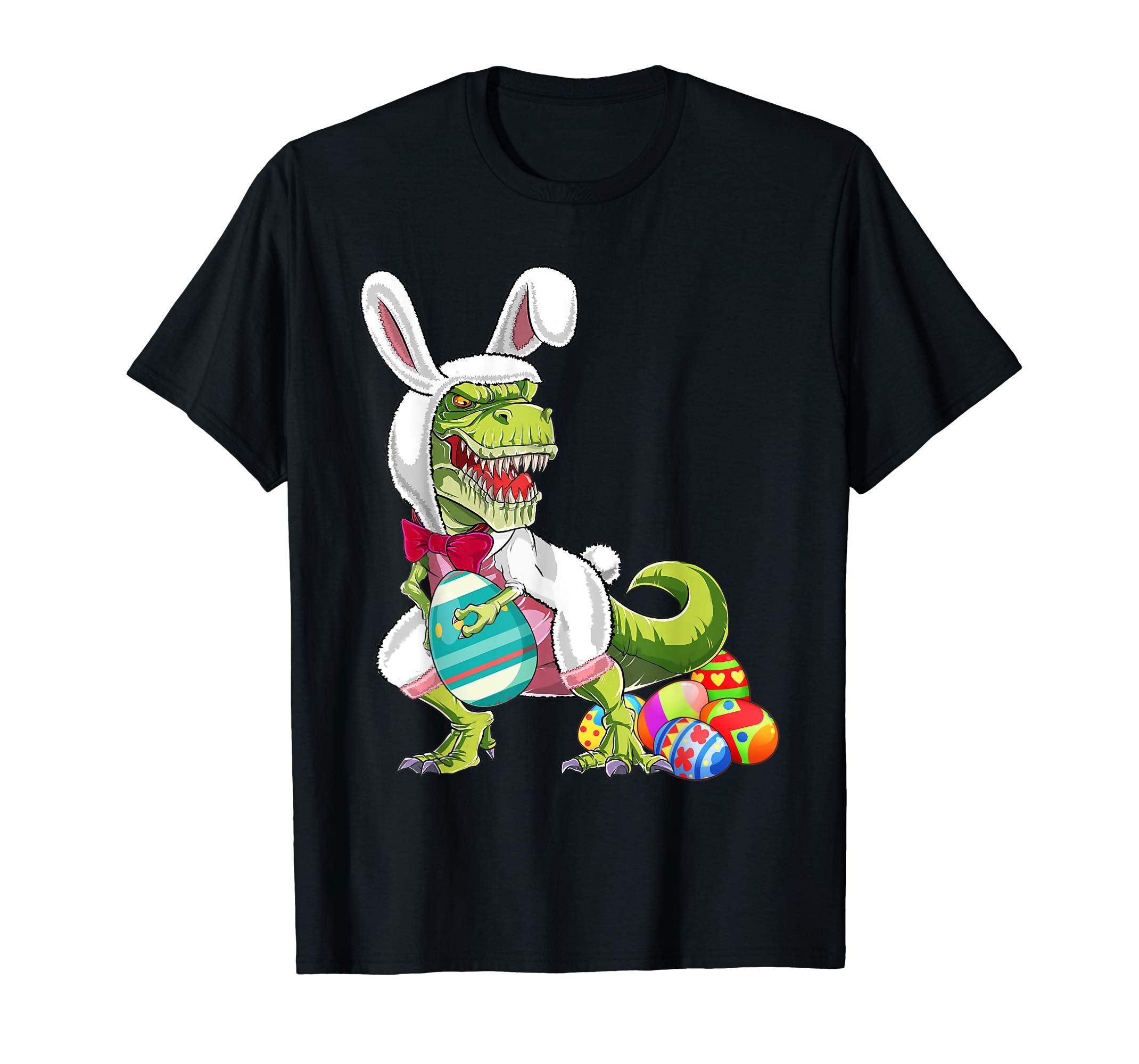 Happy Eastrawr T Rex Dinosaur Easter Bunny Egg Shirt Kids