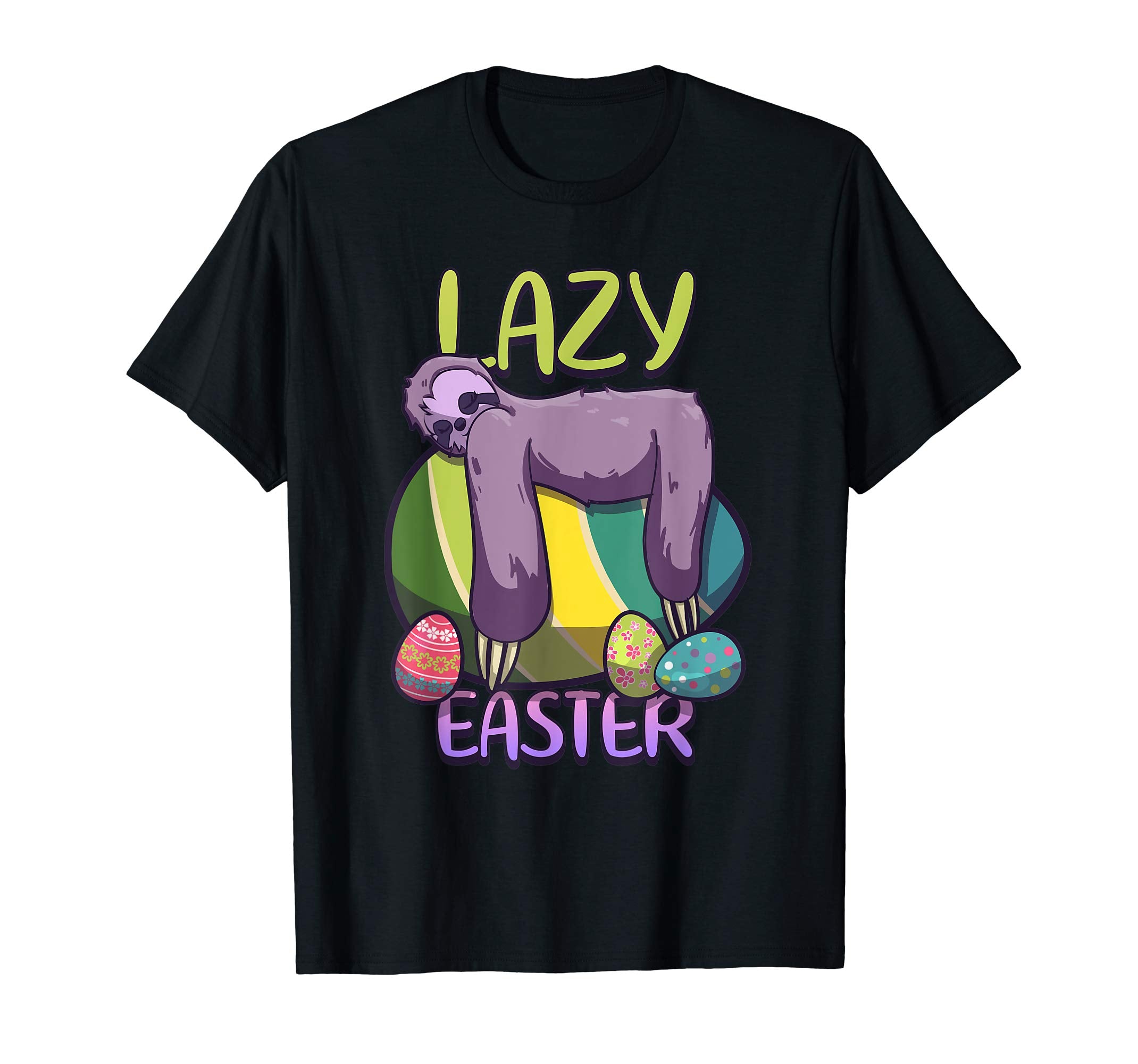 Lazy Easter Sloth on Eggs 2019 Cute Gift T Shirt boys girls
