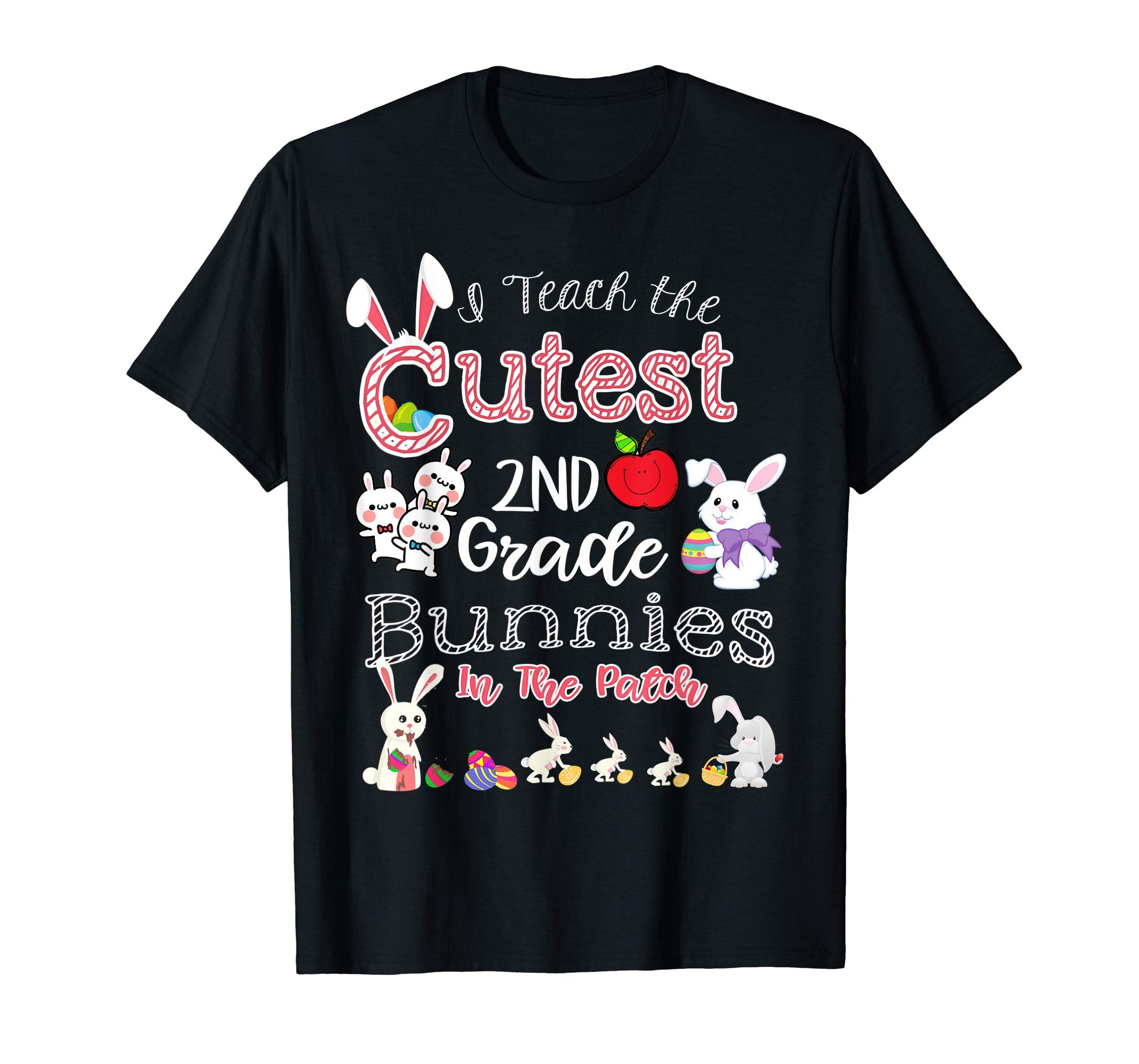 Cute Easter 2nd Grade Teacher T Shirt - Cutest Bunnies