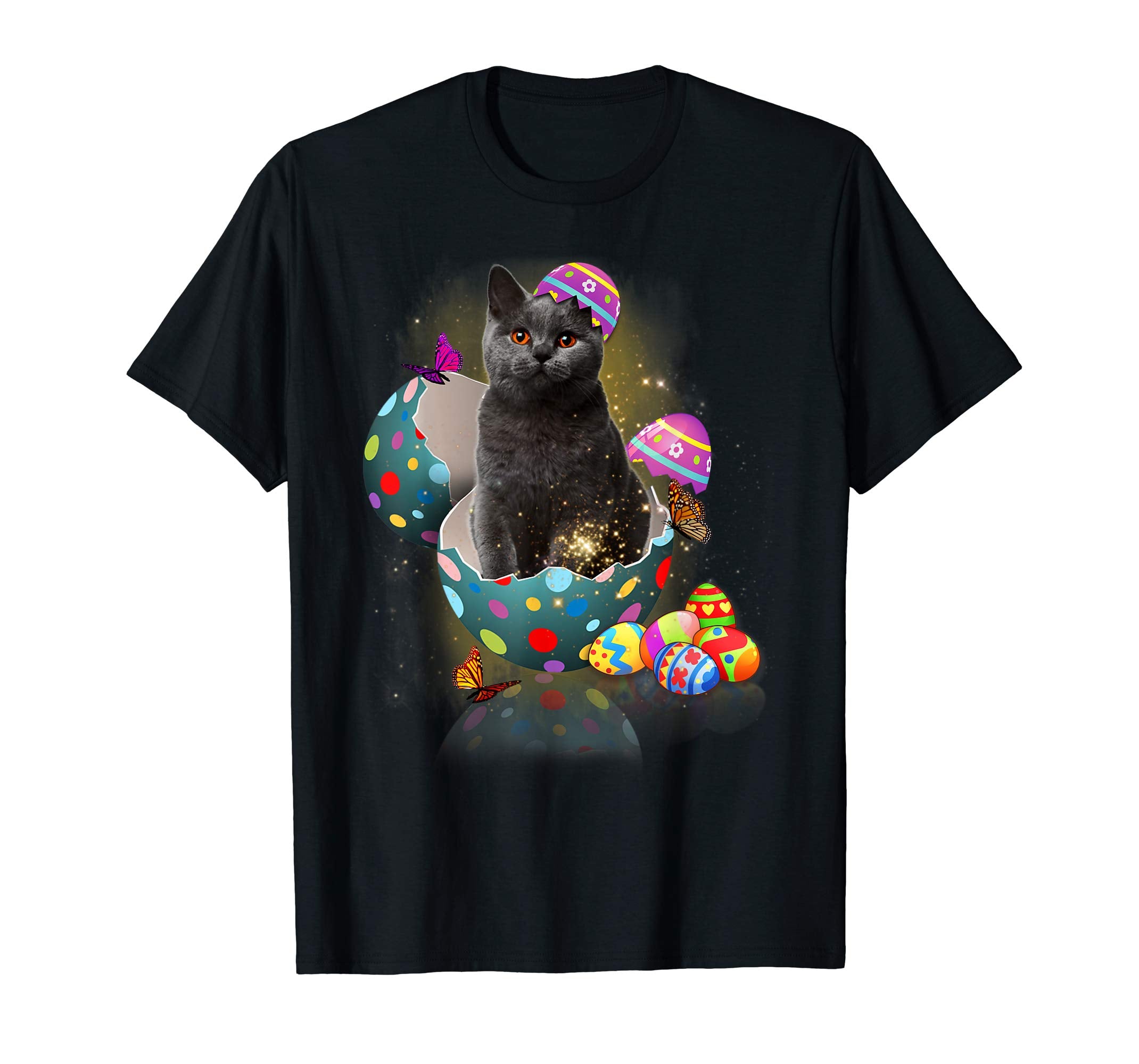 Cat Hatching From Easter Egg Cat Easter Shirt