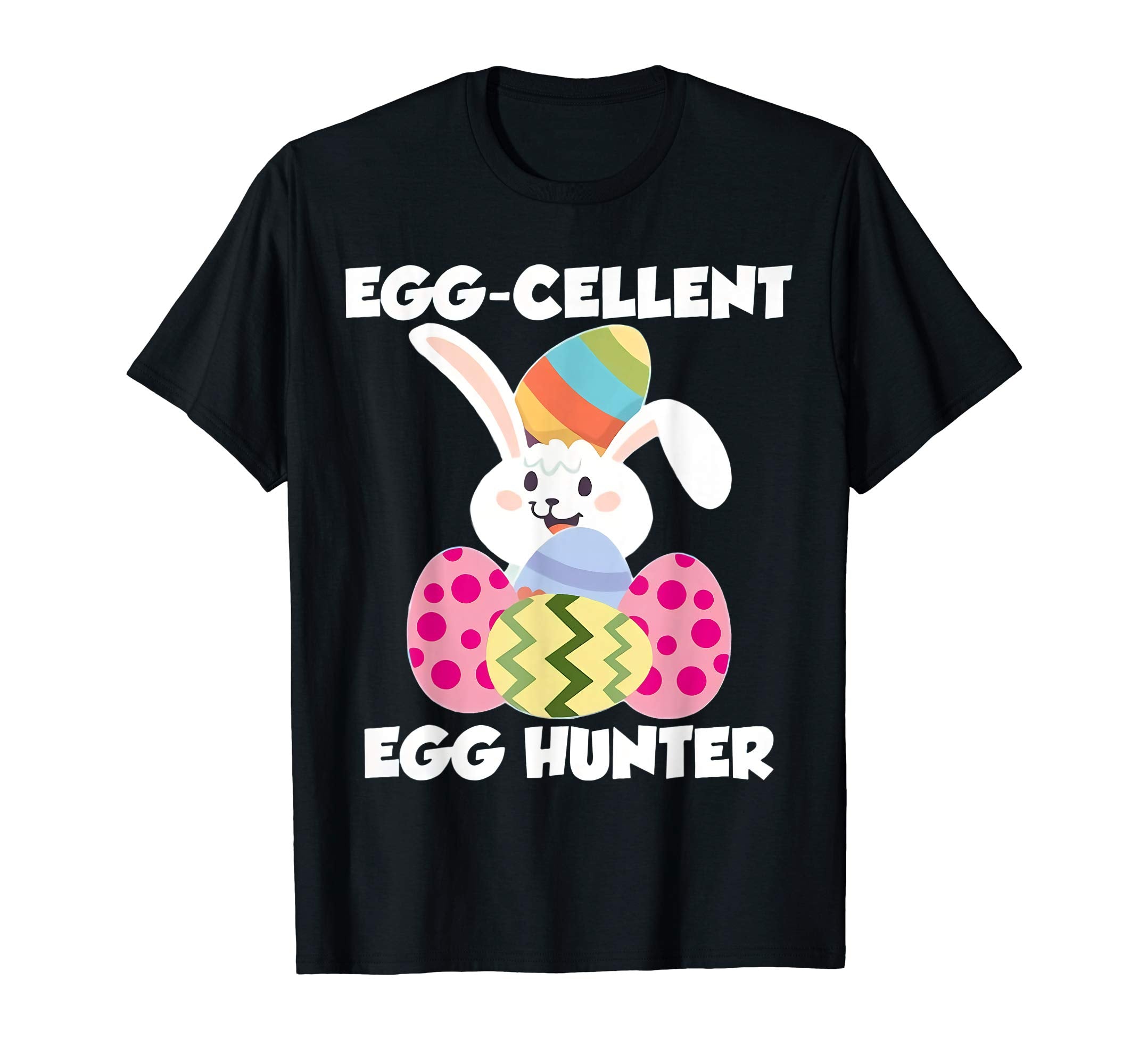 Egg-cellent Egg Hunter Easter T-Shirt Boys Girls Bunny Gift