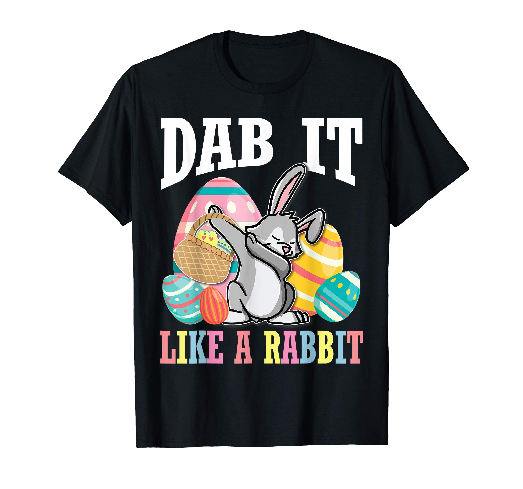 Lovely Bunny Dabbing Easter Eggs Shirt Dab It Like A Rabbit
