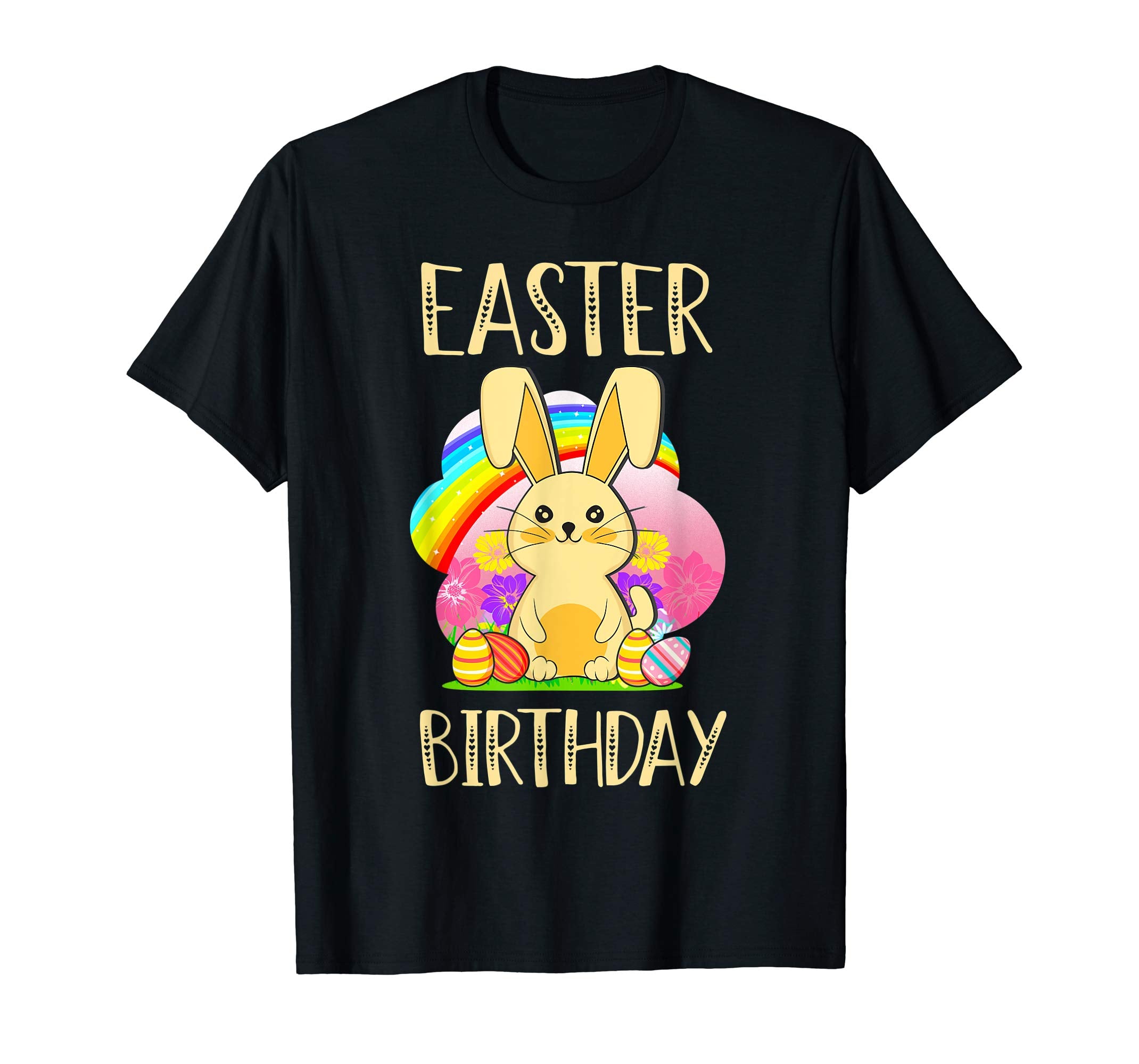 Easter Birthday T Shirt Easter Egg &amp; Bunny Gift Women Girls