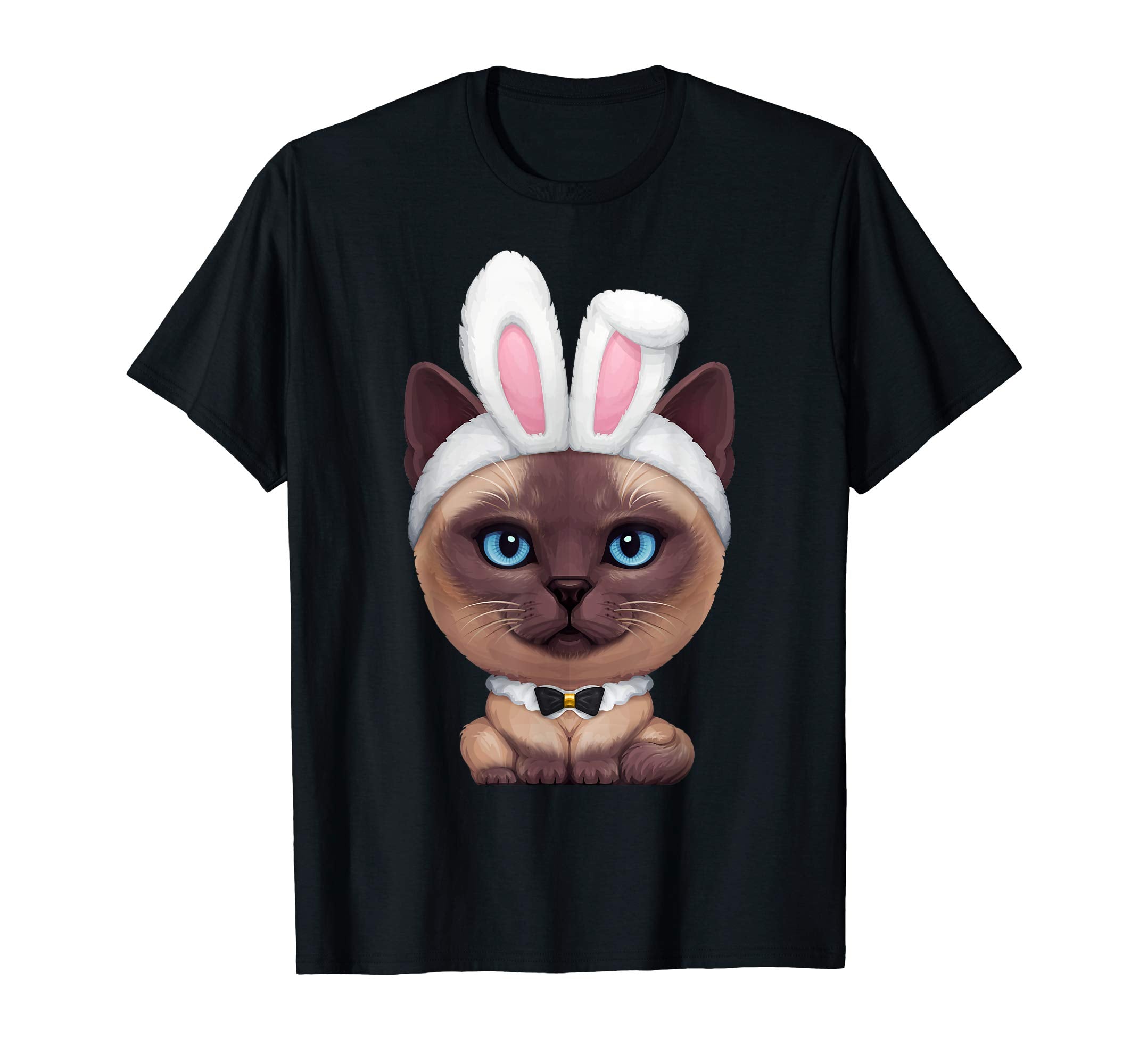 Siamese Cat in the Easter Bunny Costume T-Shirt