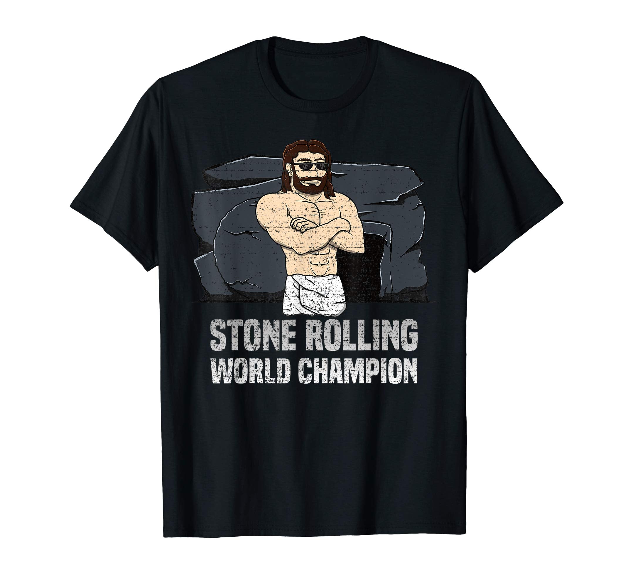 Easter Jesus T Shirt Resurrection Stone Rolling Let's Roll