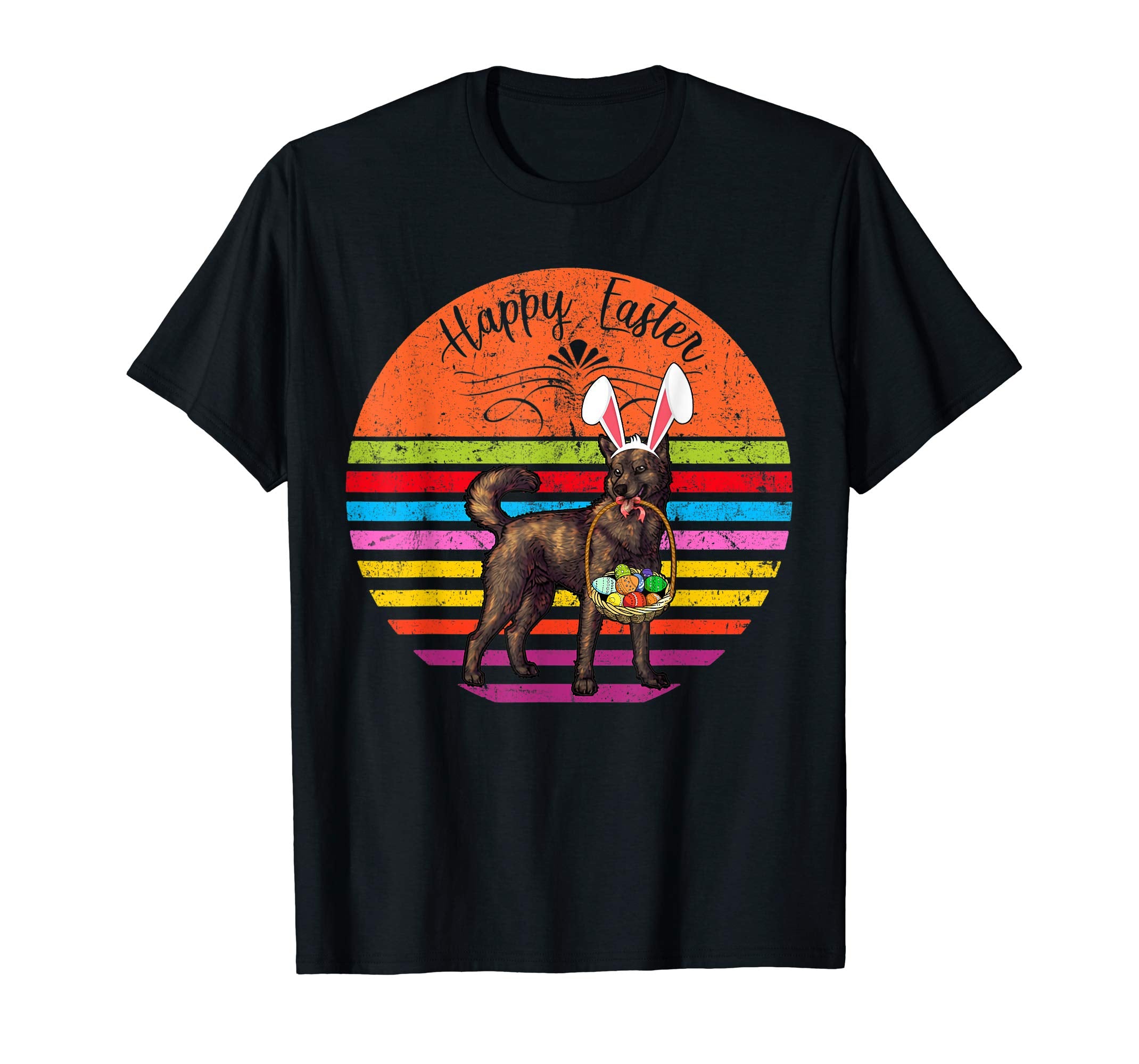 Vintage Kai Inu Dog Easter Eggs Basket T Shirt