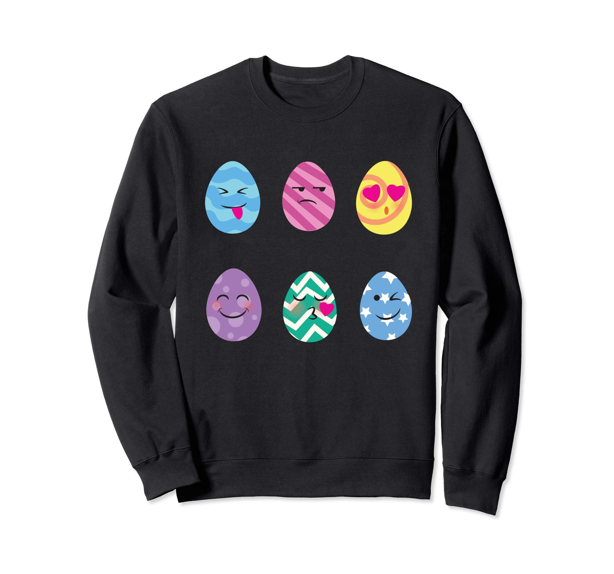 Funny Easter Egg Emoticons Sweatshirt Easter Egg Hunt