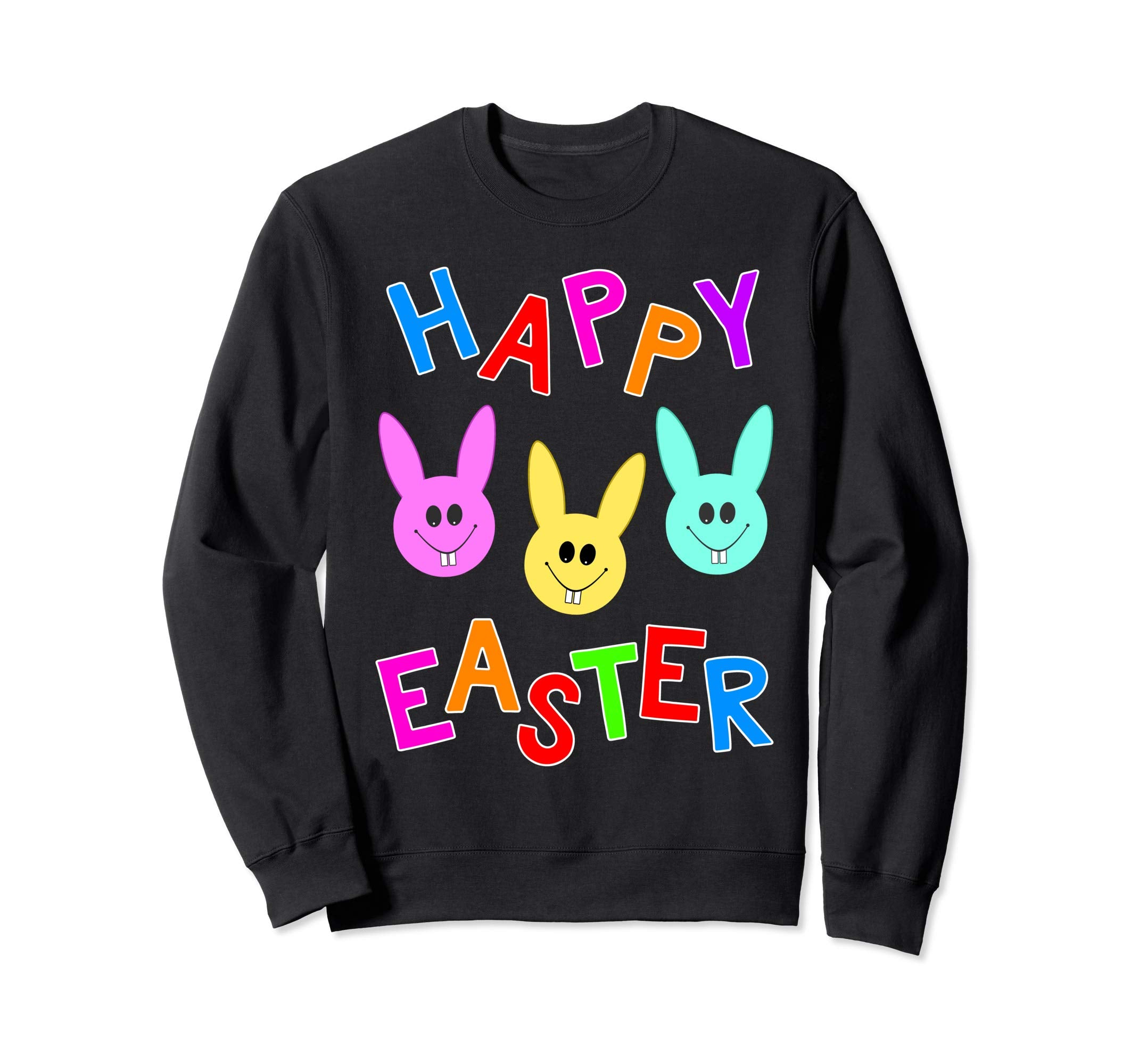 Happy Easter T shirt Cute Bunnies Colorful Bunny Gift