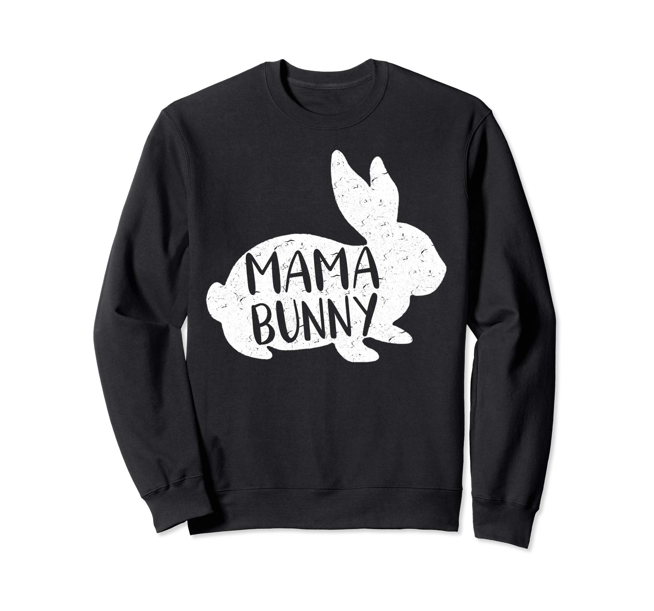 Mama Bunny Sweatshirt Cute Matching Couple Easter Shirt
