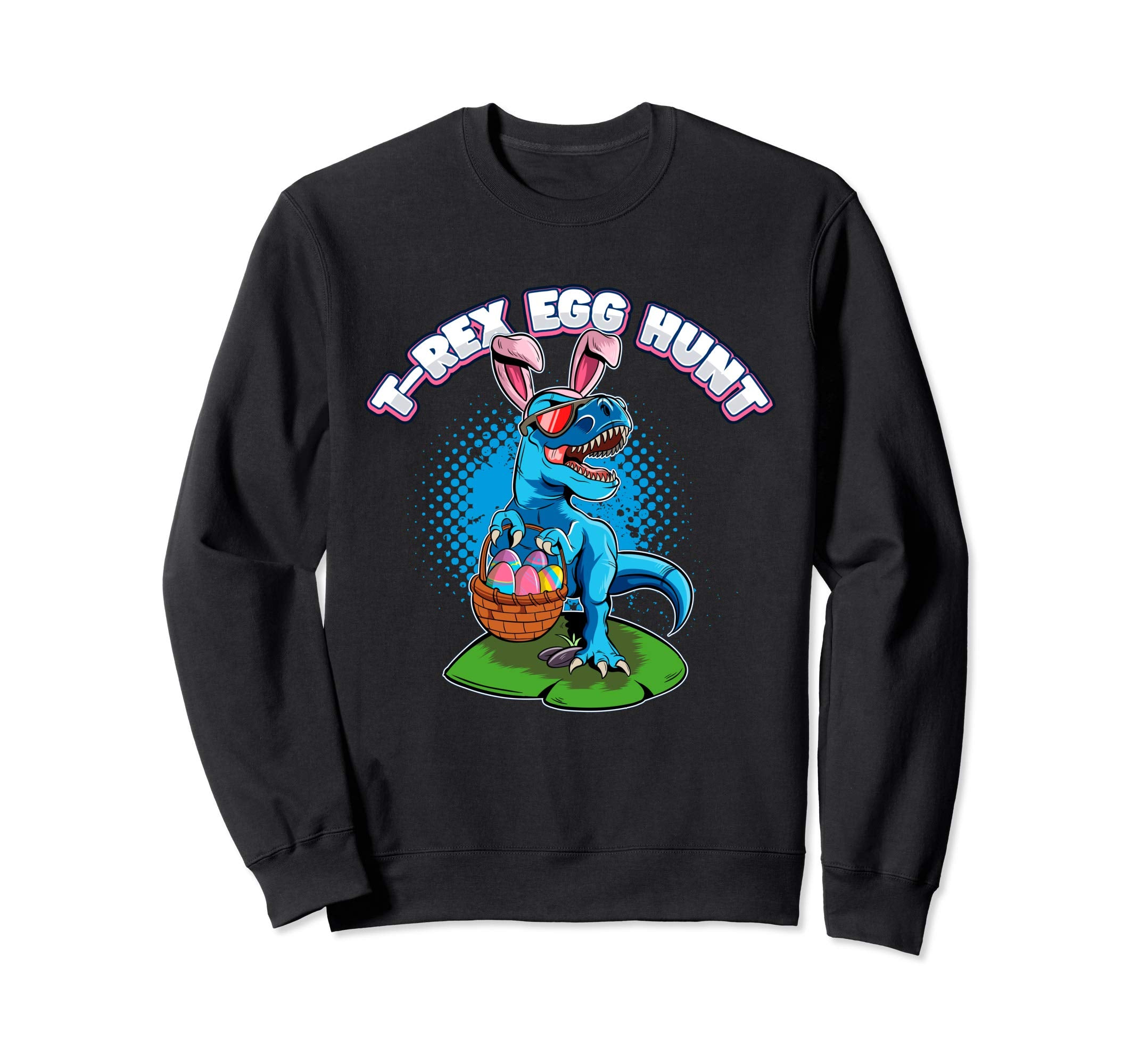 T-Rex Egg Hunt Easter Dinosaur Sweatshirt