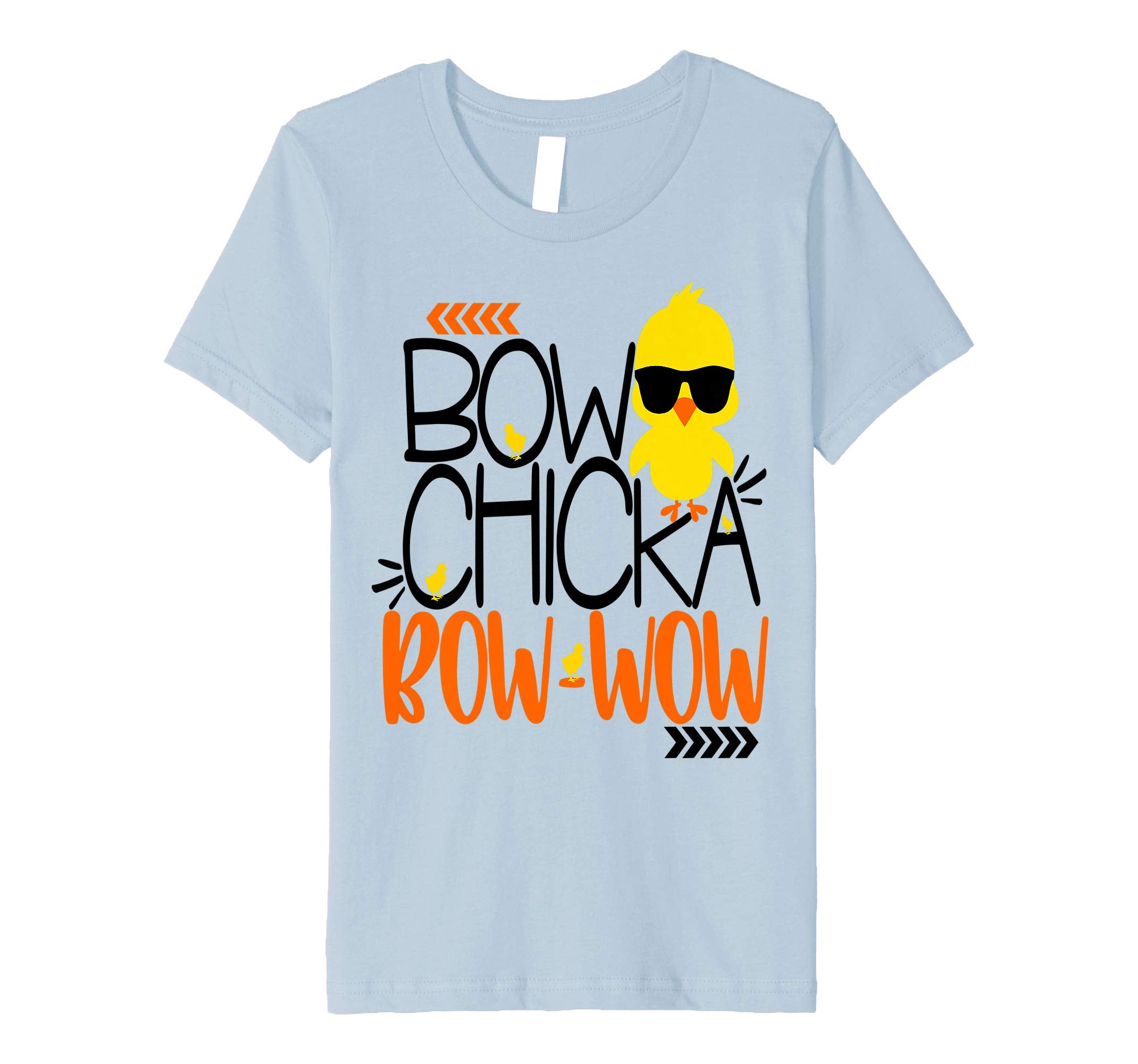 Cute Bow Chicka Bow Wow Easter Shirt Kids Boys Son Egg Hunt