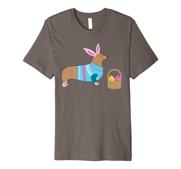 Corgi Easter T-shirt Pembroke Welsh Corgi in Dog Dress