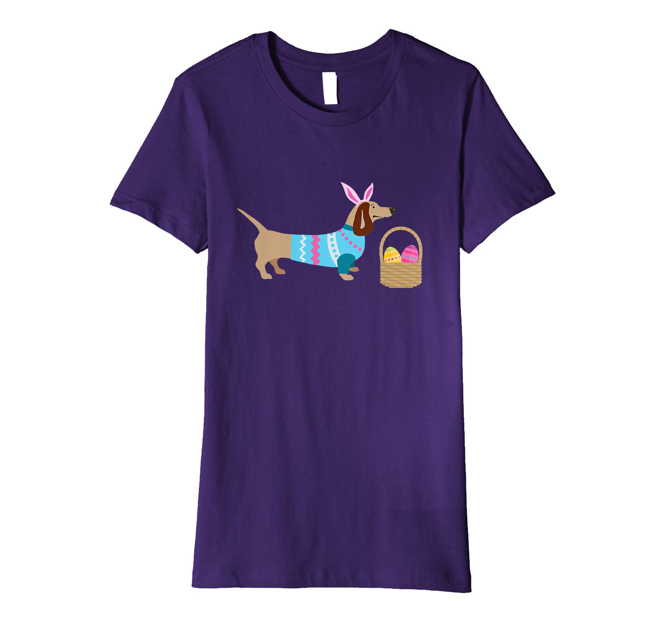 Weiner Daschund Easter T-shirt Doxie in Dog Dress
