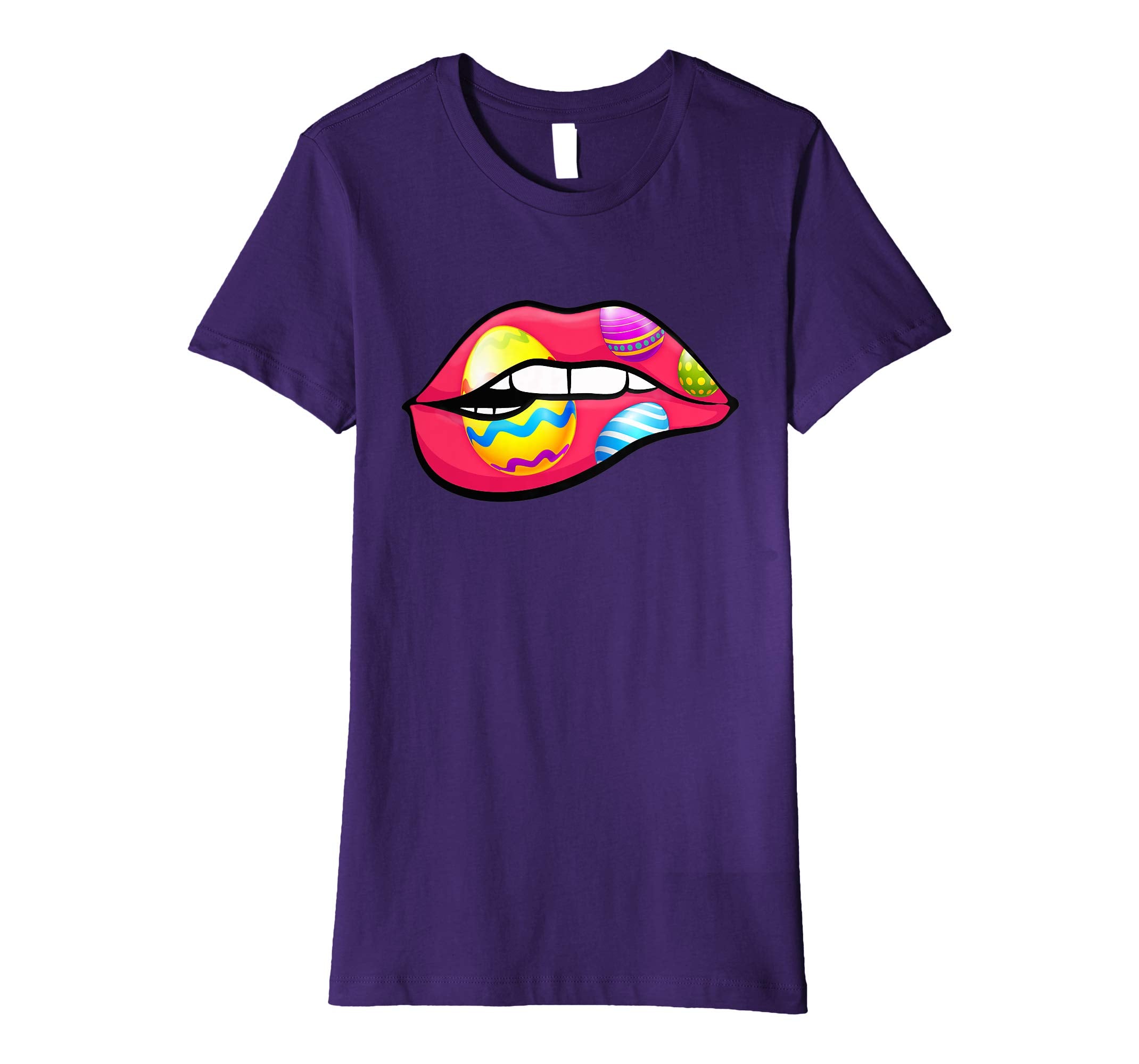 Funny Easter Day Jewish Kiss Lips Shirt Girls Women