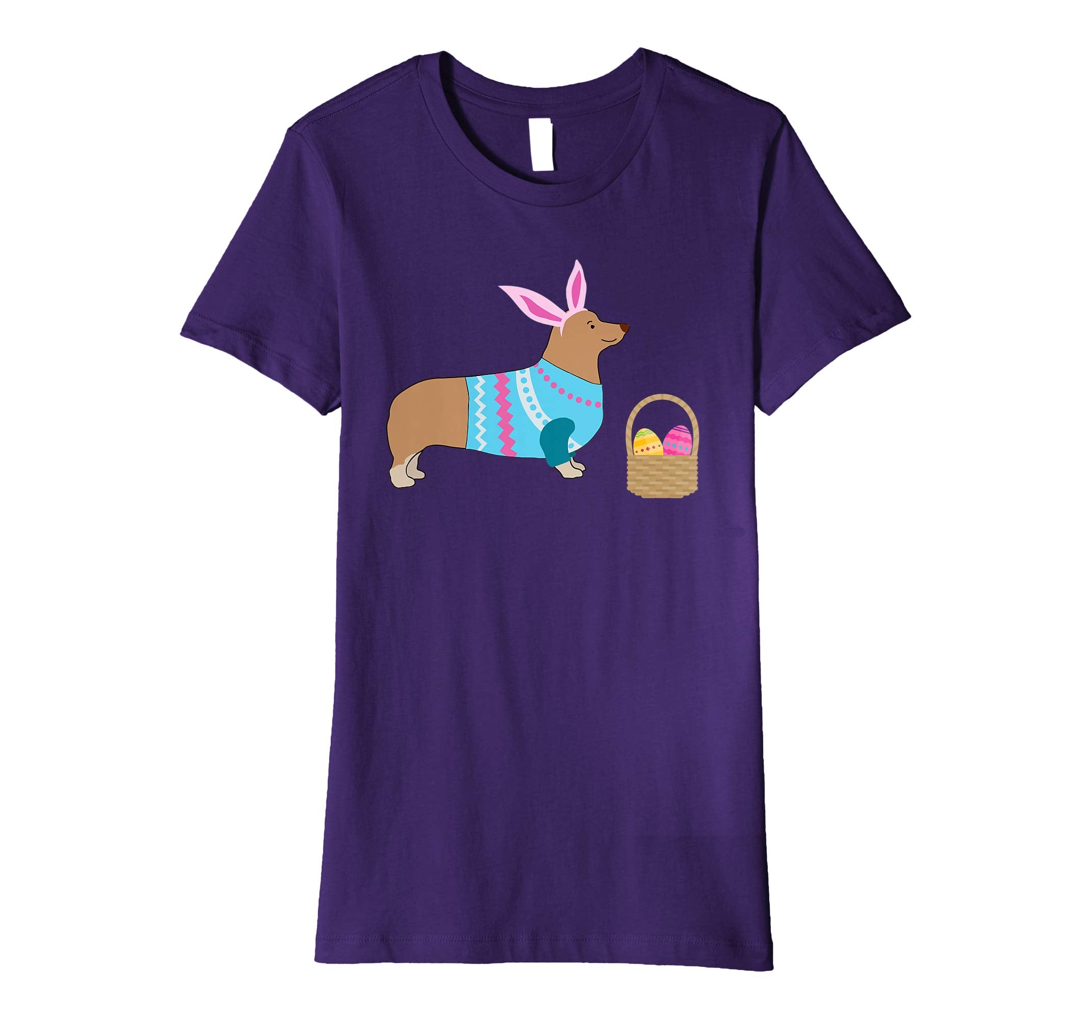 Corgi Easter T-shirt Pembroke Welsh Corgi in Dog Dress