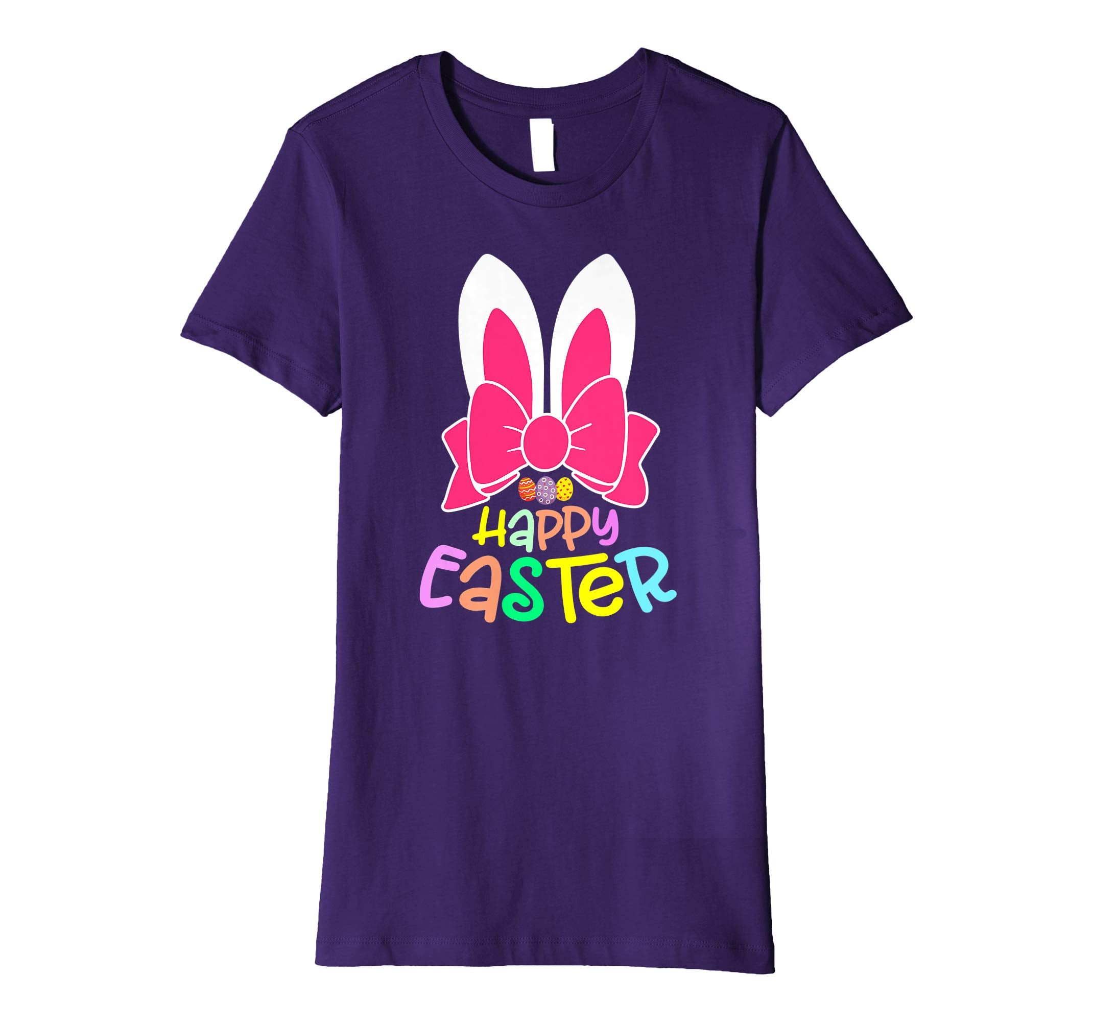 Bunny Ears Eggs Happy Easter Kids Boys Girls T Shirt Gift