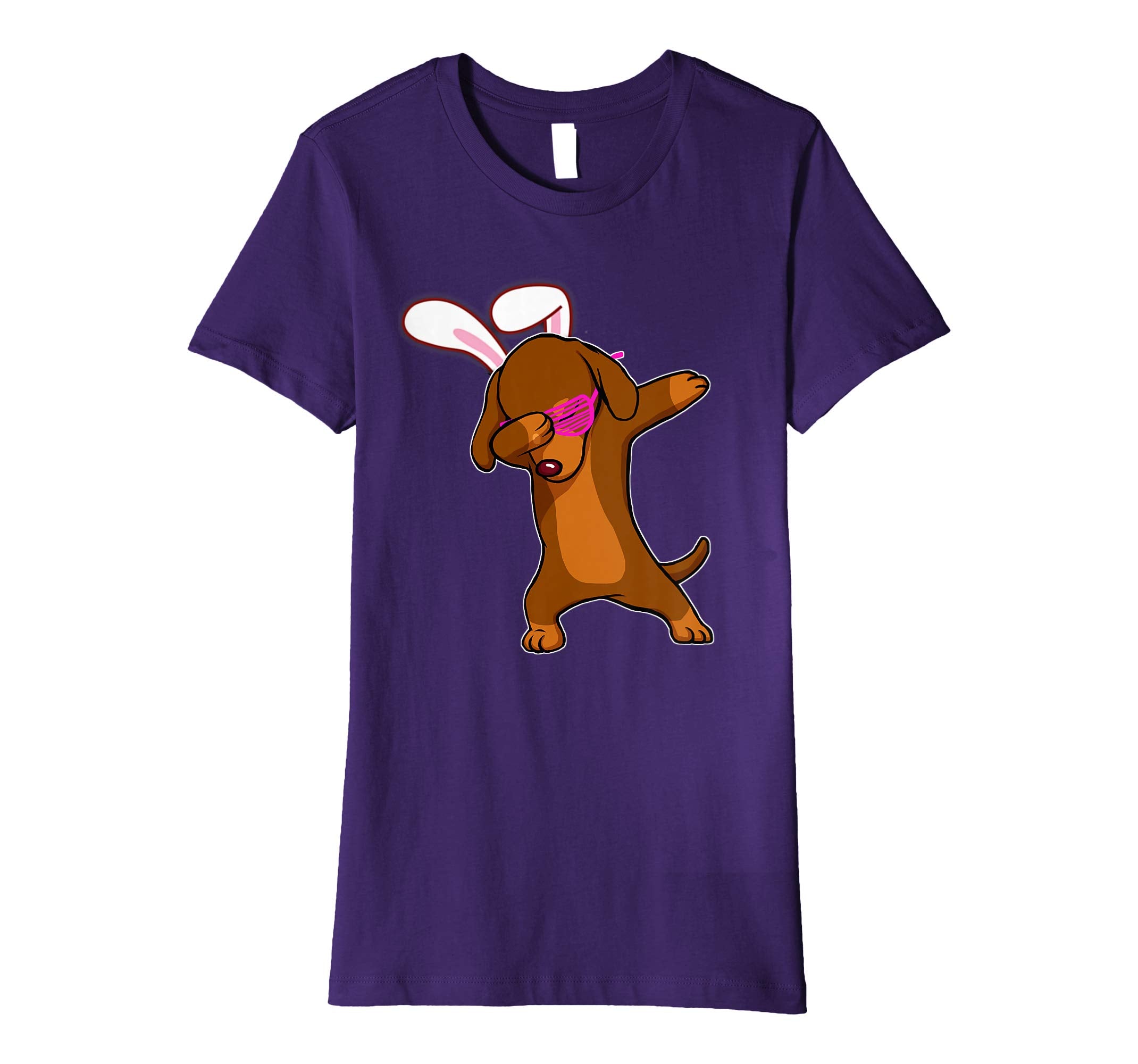 Easter Bunny Dabbing Dachshund Dog Tshirt Rabbit Ears Gift