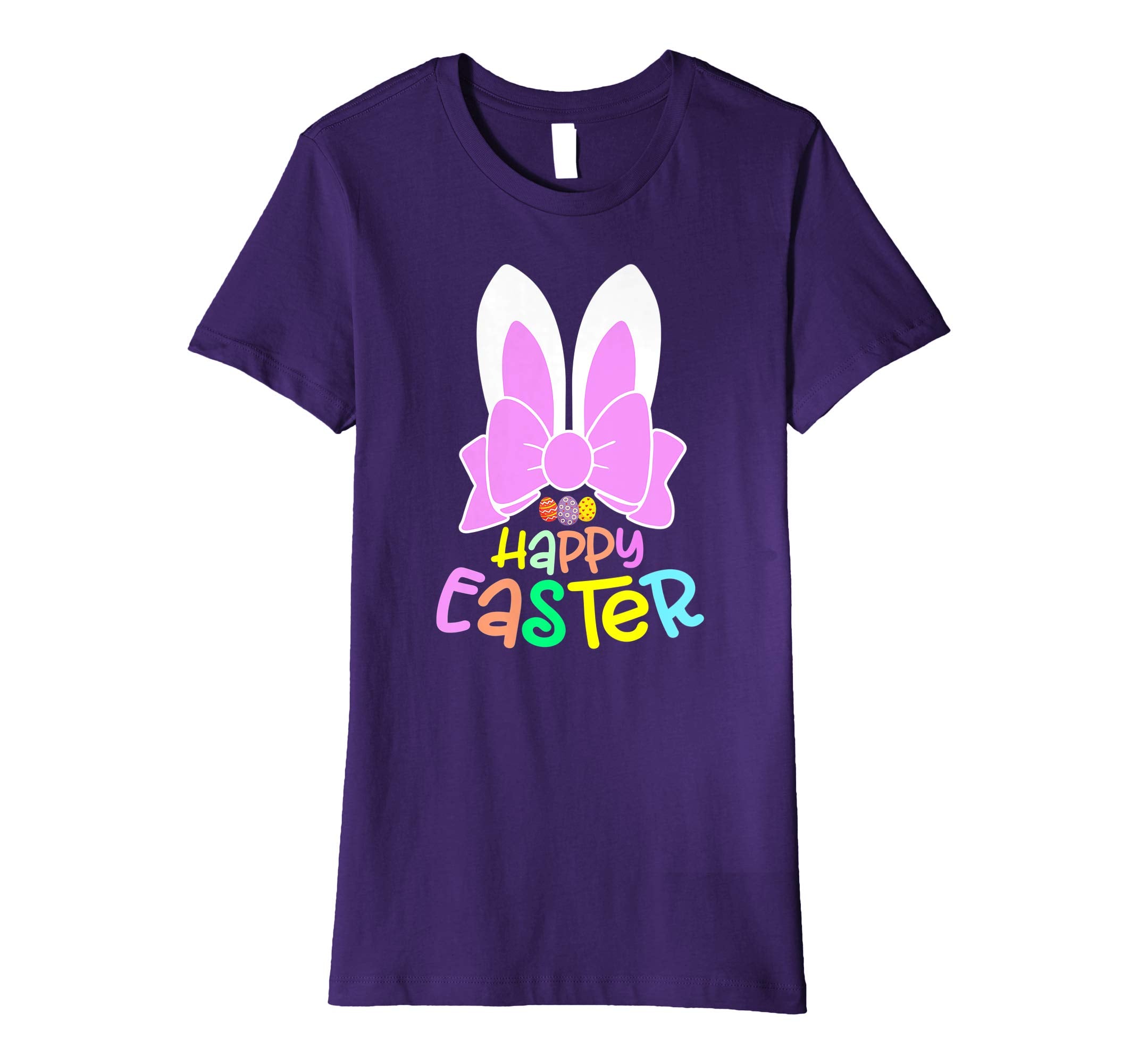 Bunny Ears Eggs Happy Easter Kids Boys Girls T Shirt Gift
