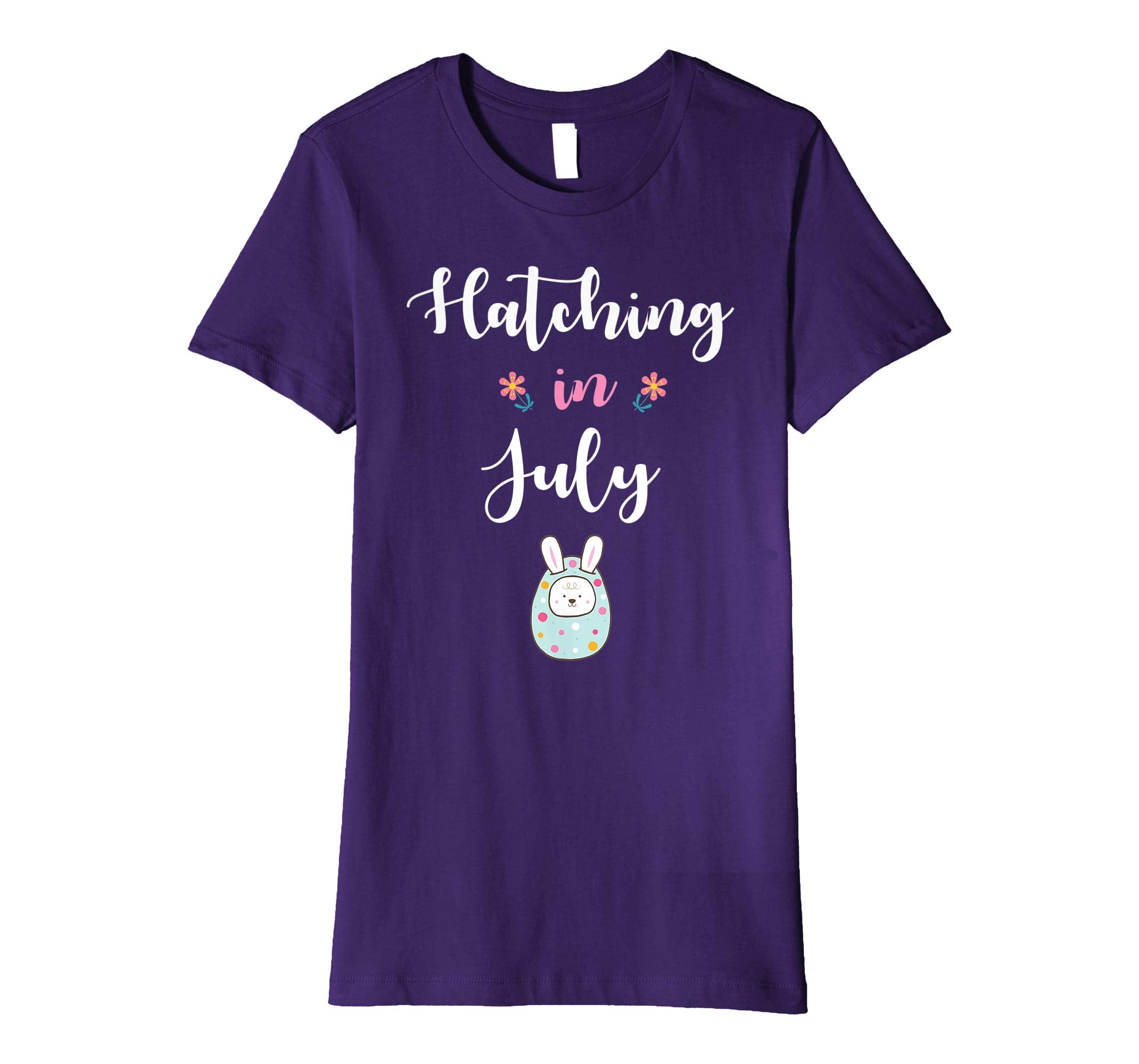 Pregnancy Kid Bunny In Easter Egg Hatching In July Shirt