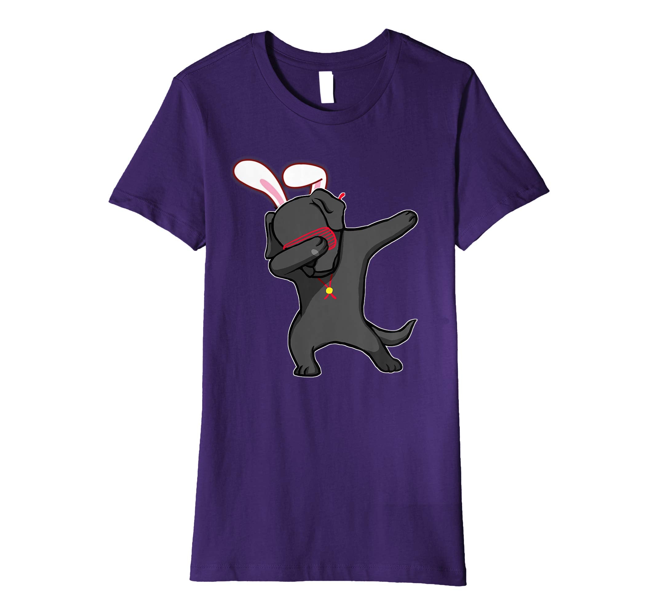 Easter Bunny Dabbing Labrador Dog Tshirt Rabbit Ears Gift