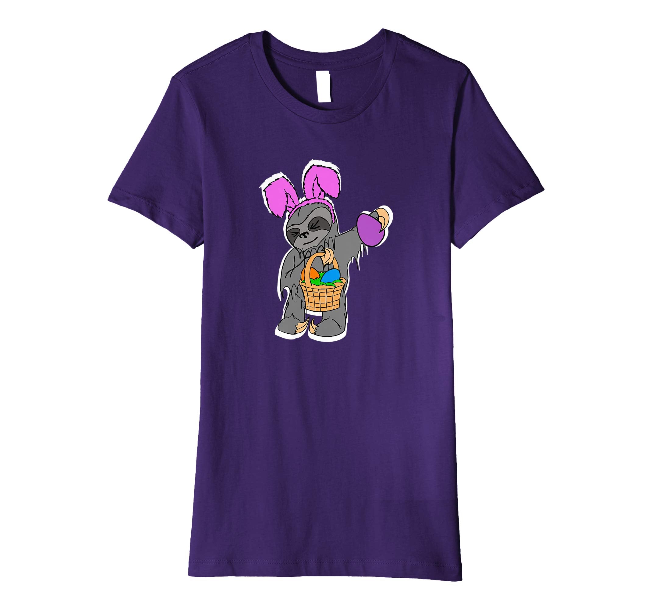 Funny Sloth Shirt Cute Easter Basket Gift Idea