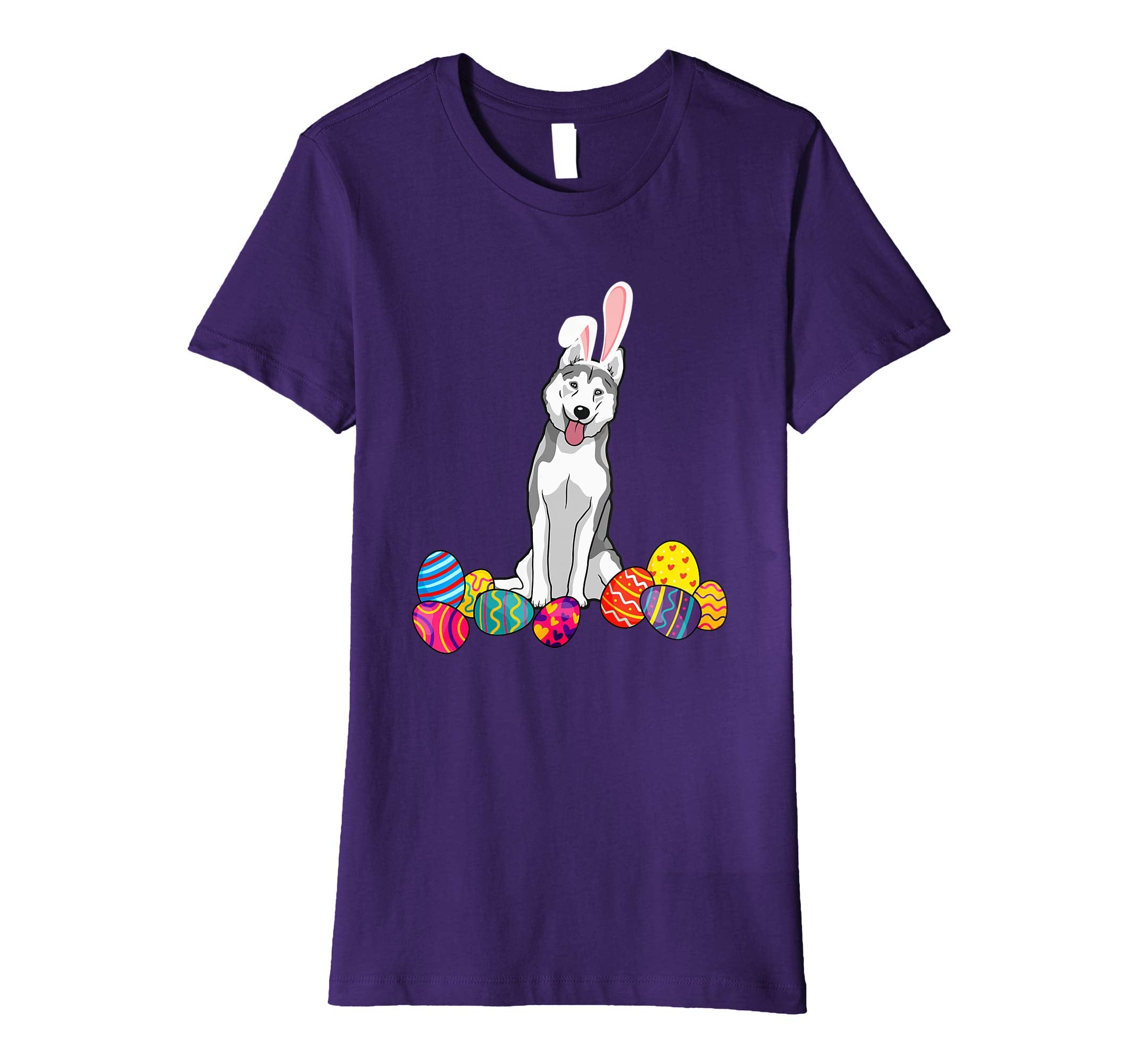 Husky Bunny Ear With Egg Easter Easter Day Shirt