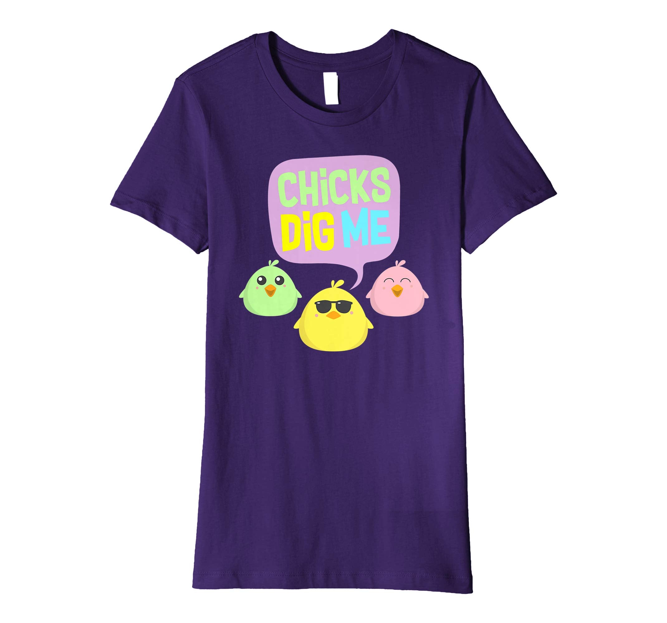 Chicks Dig Me Egg Hunt Happy Easter Kids Boys Girls T Shirt