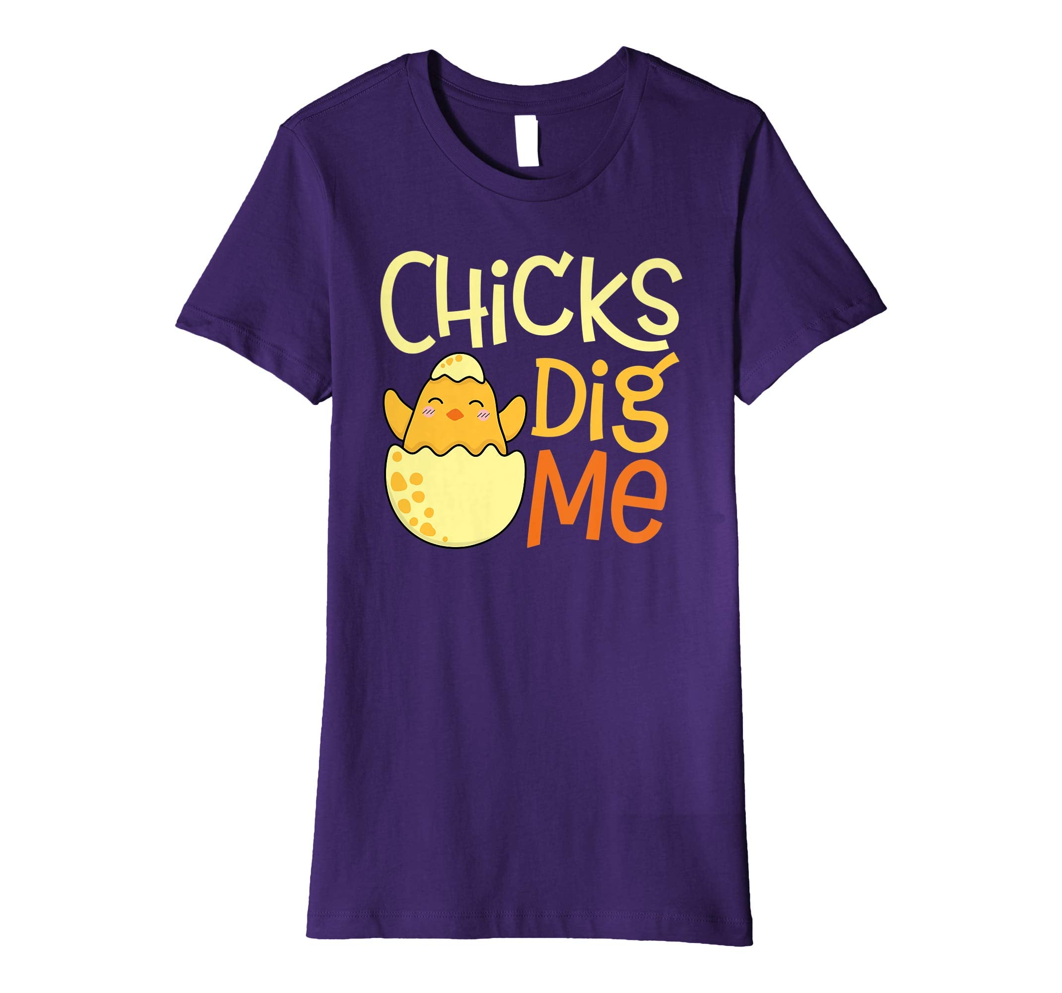 Chicks Dig Me Egg Hunt Happy Easter Kids Boys Girls T Shirt