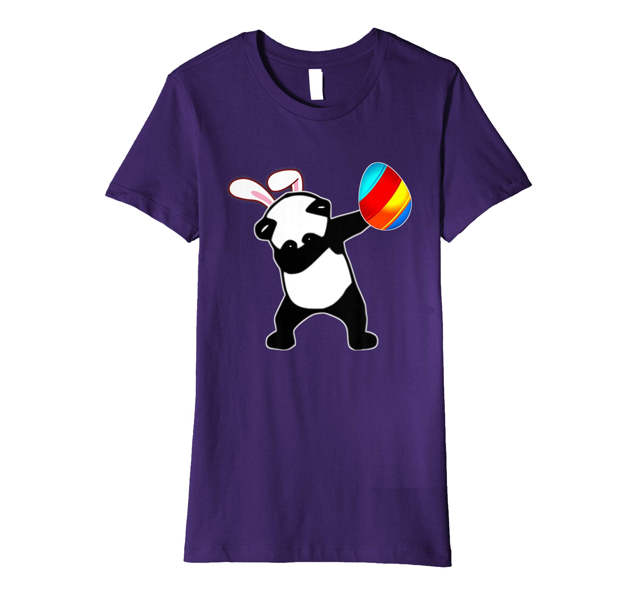Easter Bunny Dabbing Panda Bear Tshirt Egg Ears Gift