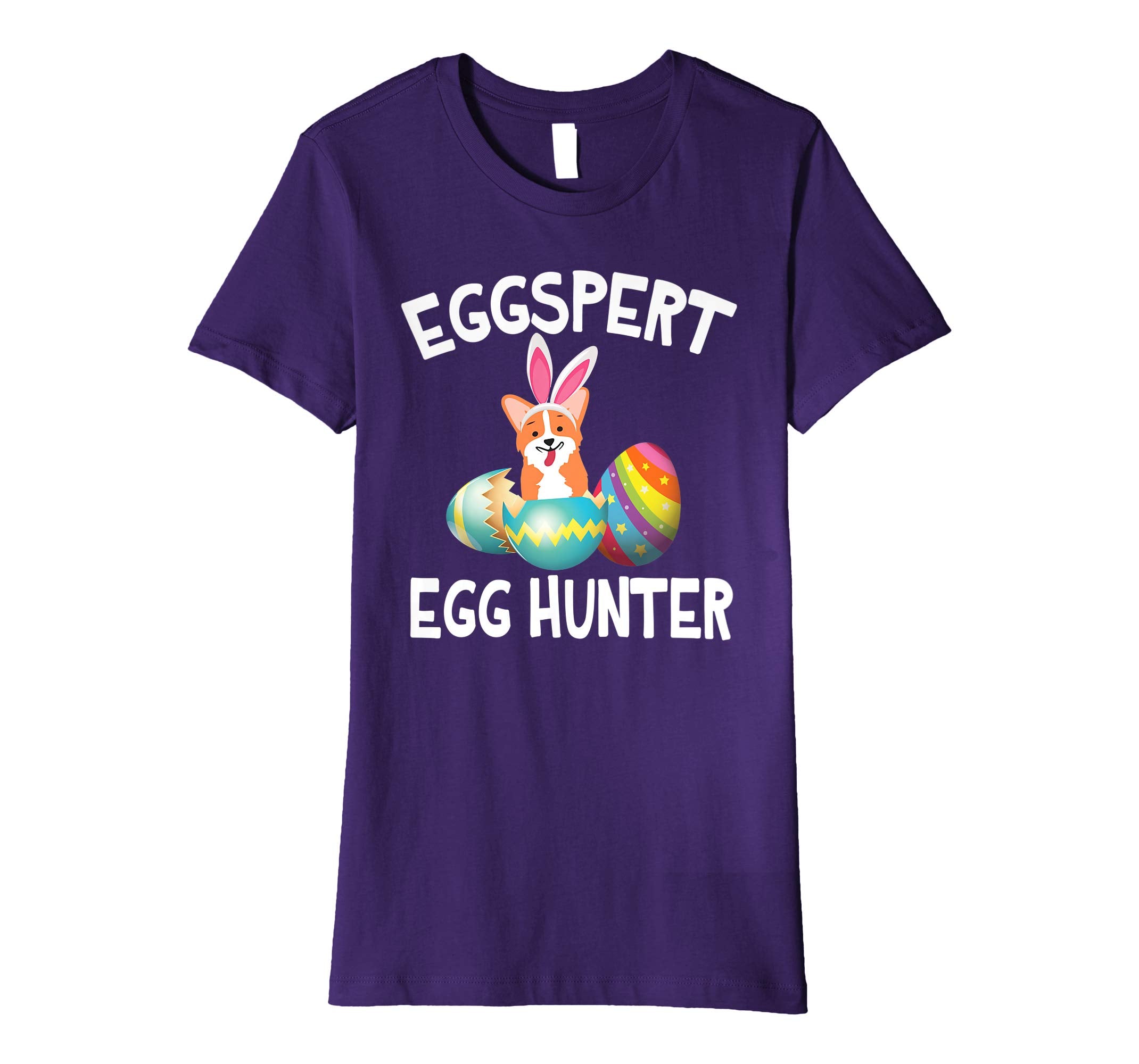 Corgi Bunny Dog Opening Easter Egg Eggspert Egg Hunter Shirt