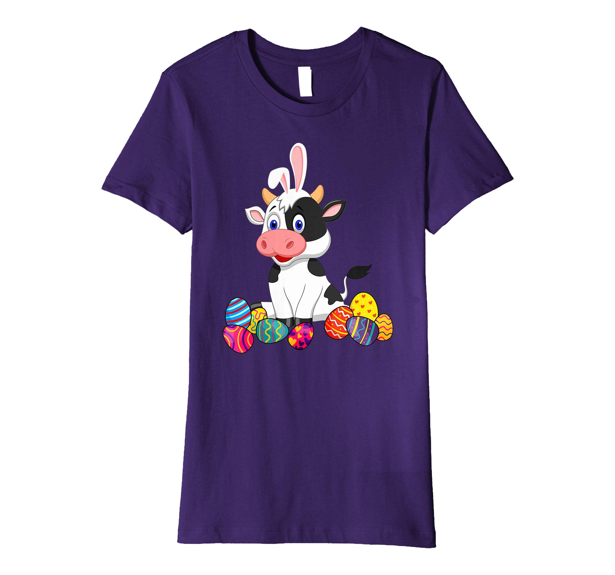 Cow Bunny Ear With Egg Easter Easter Day Shirt