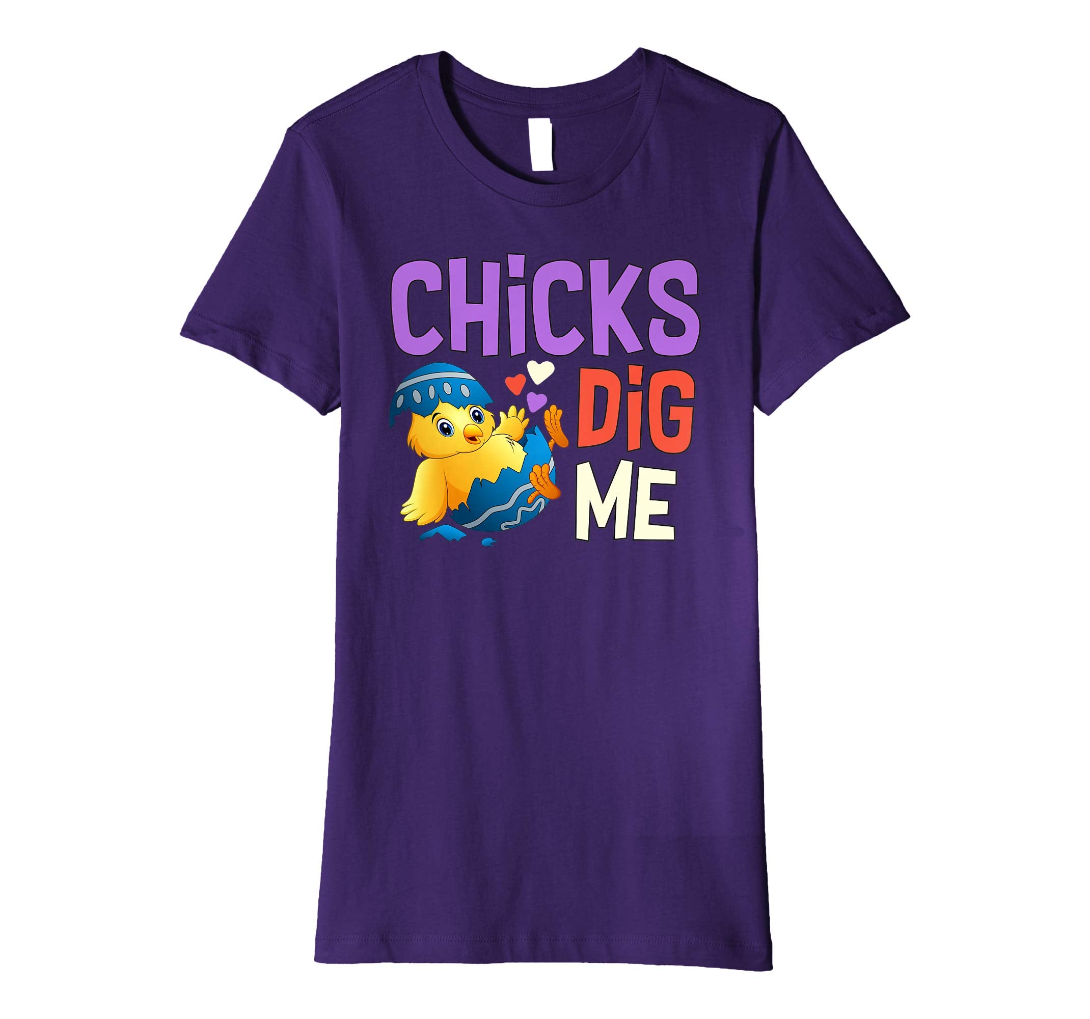 Chicks Dig Me Egg Hunt Happy Easter Kids Boys Girls T Shirt