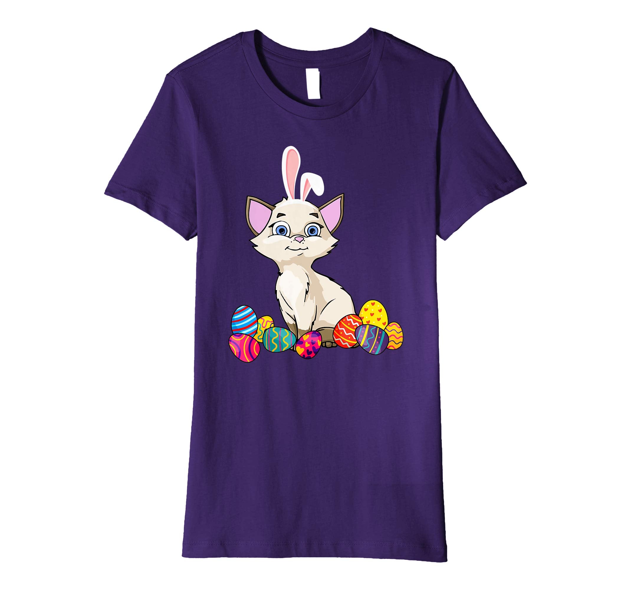 Cat Bunny Ear With Egg Easter Easter Day Shirt