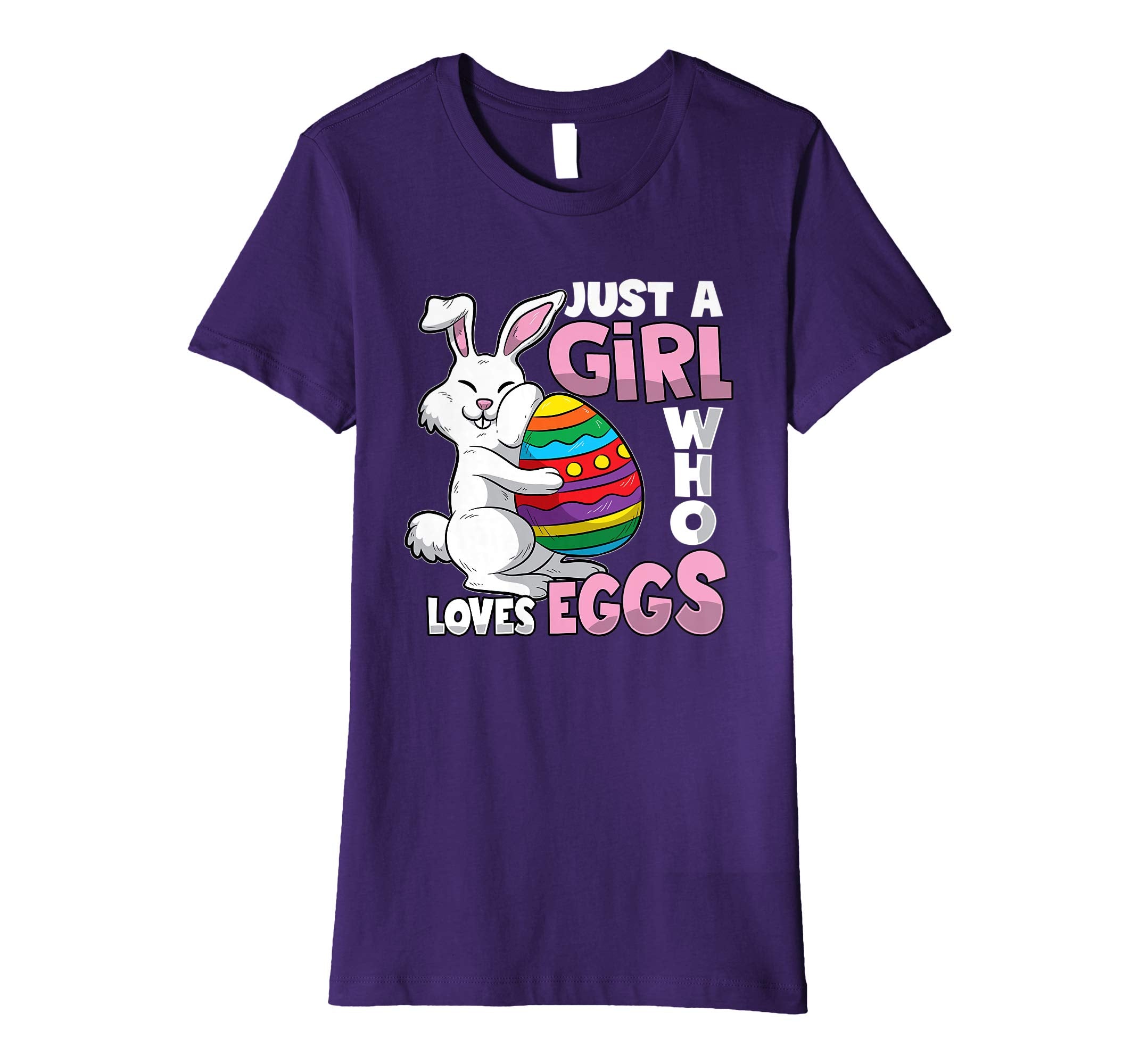 Egg Hunt Easter Girl T-shirt Cute Girls Teens Women Gift