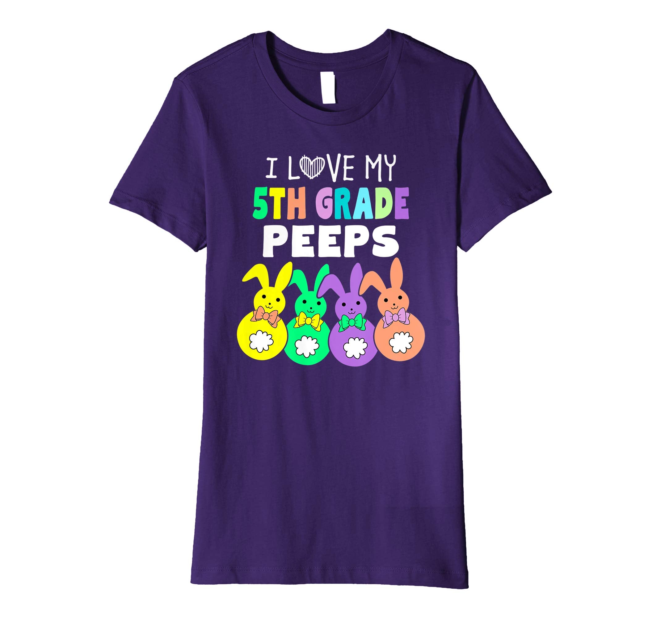 I Love My Fifth 5th Grade Peeps Happy Easter Teacher T Shirt