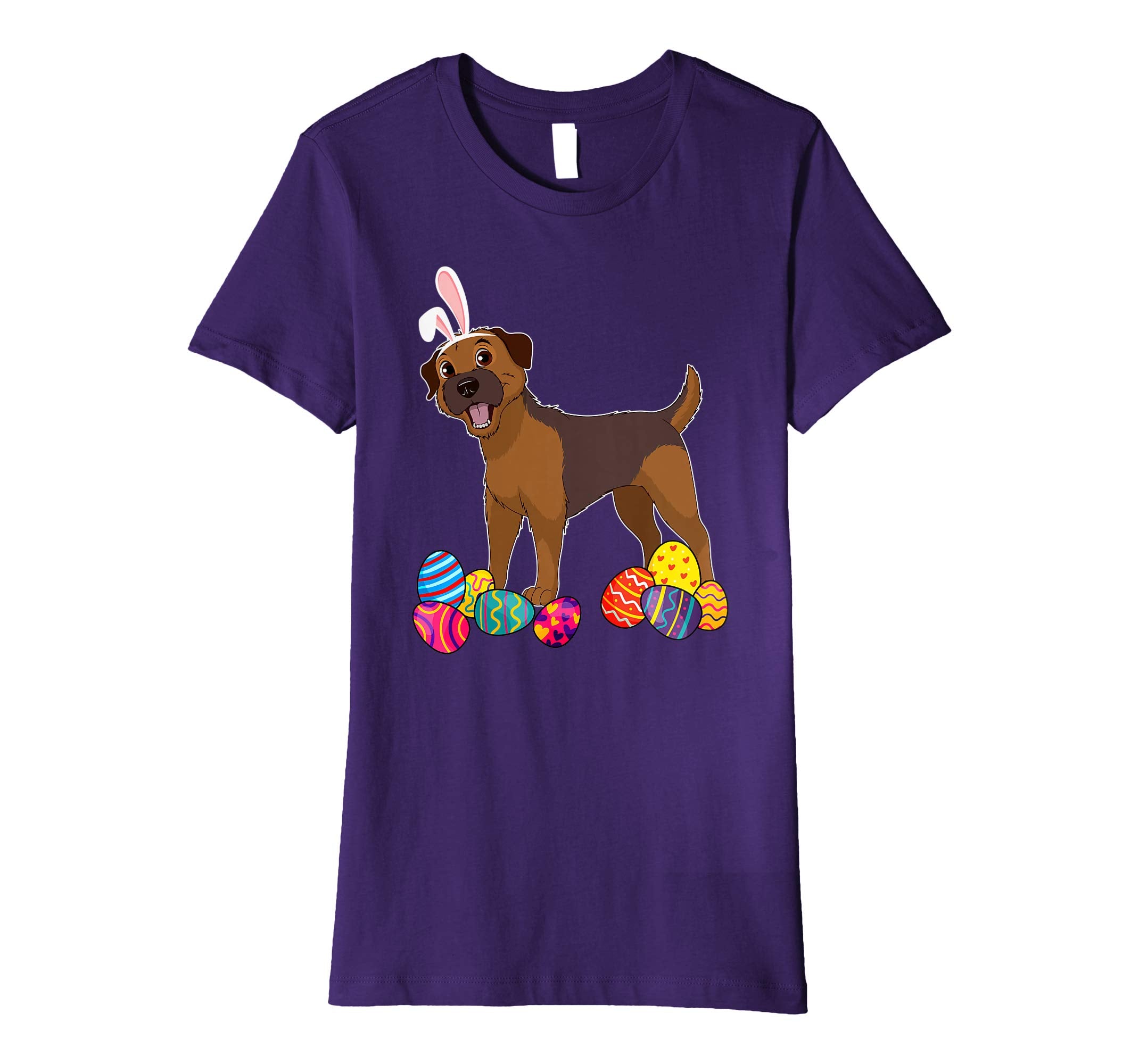 Border Terrier Bunny Ear With Egg Easter Easter Day Shirt