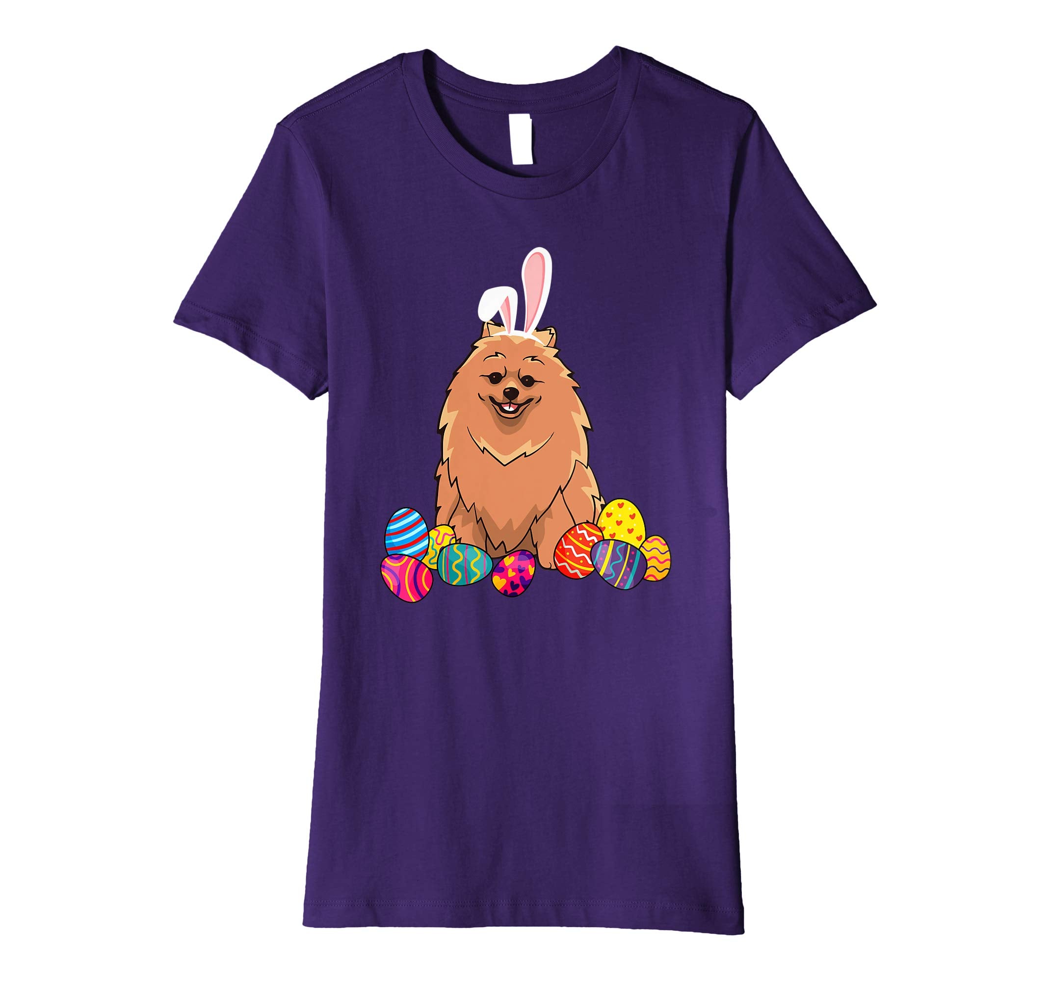 Pomeranian Bunny Ear With Egg Easter Easter Day Shirt