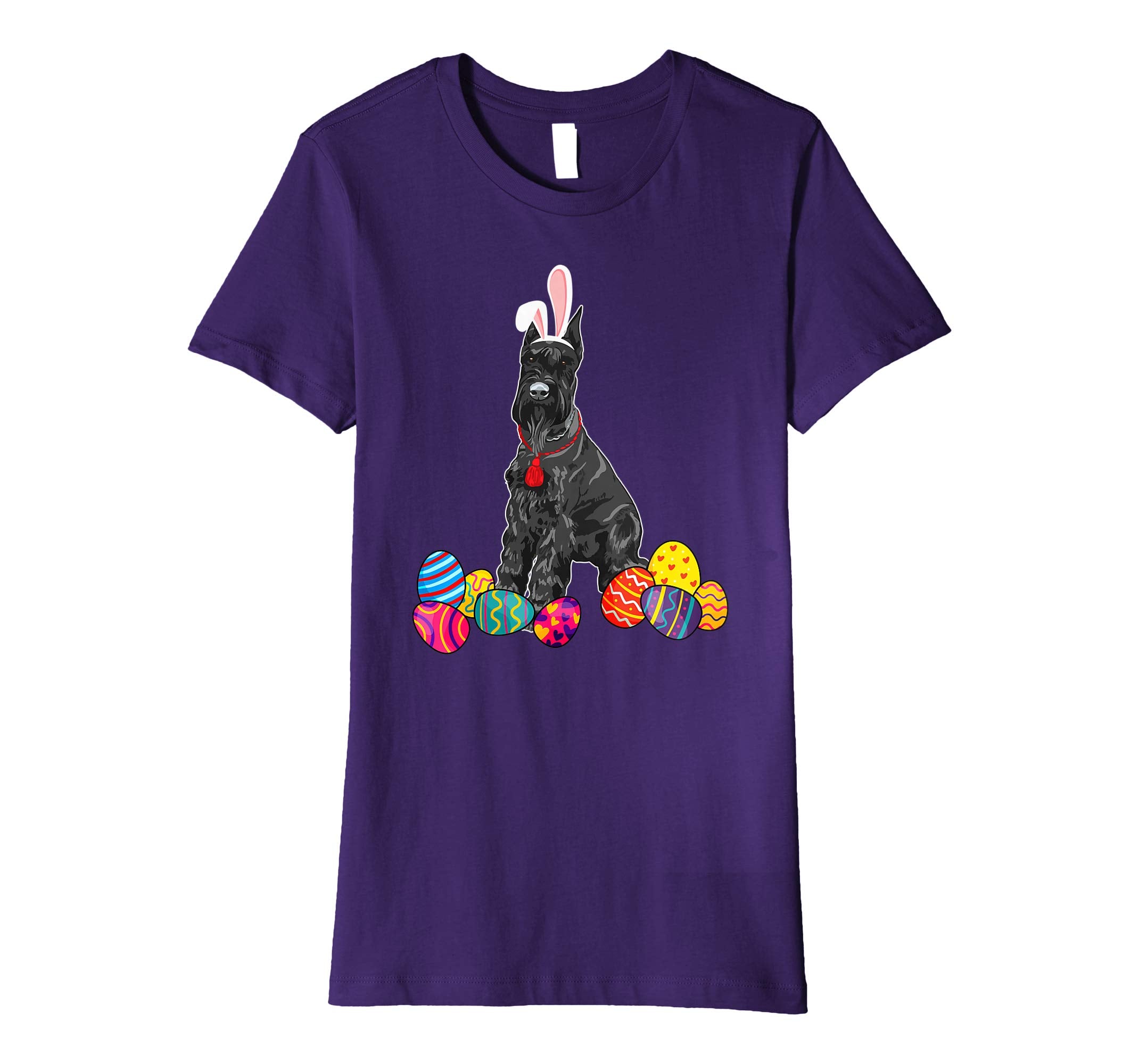 Giant Schnauzer Bunny Ear With Egg Easter Easter Day Shirt
