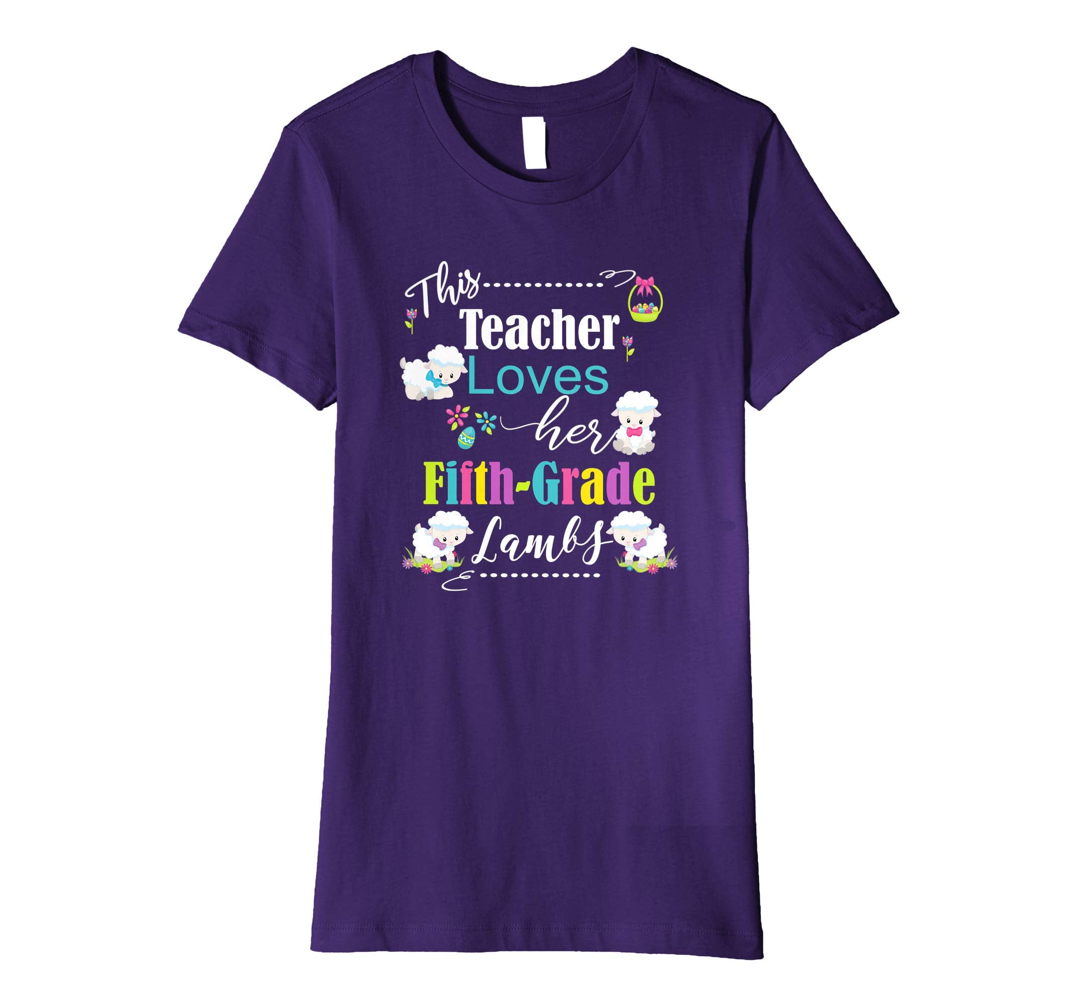Teacher Easter School Shirt Cute Fifth Grade Love My Lambs