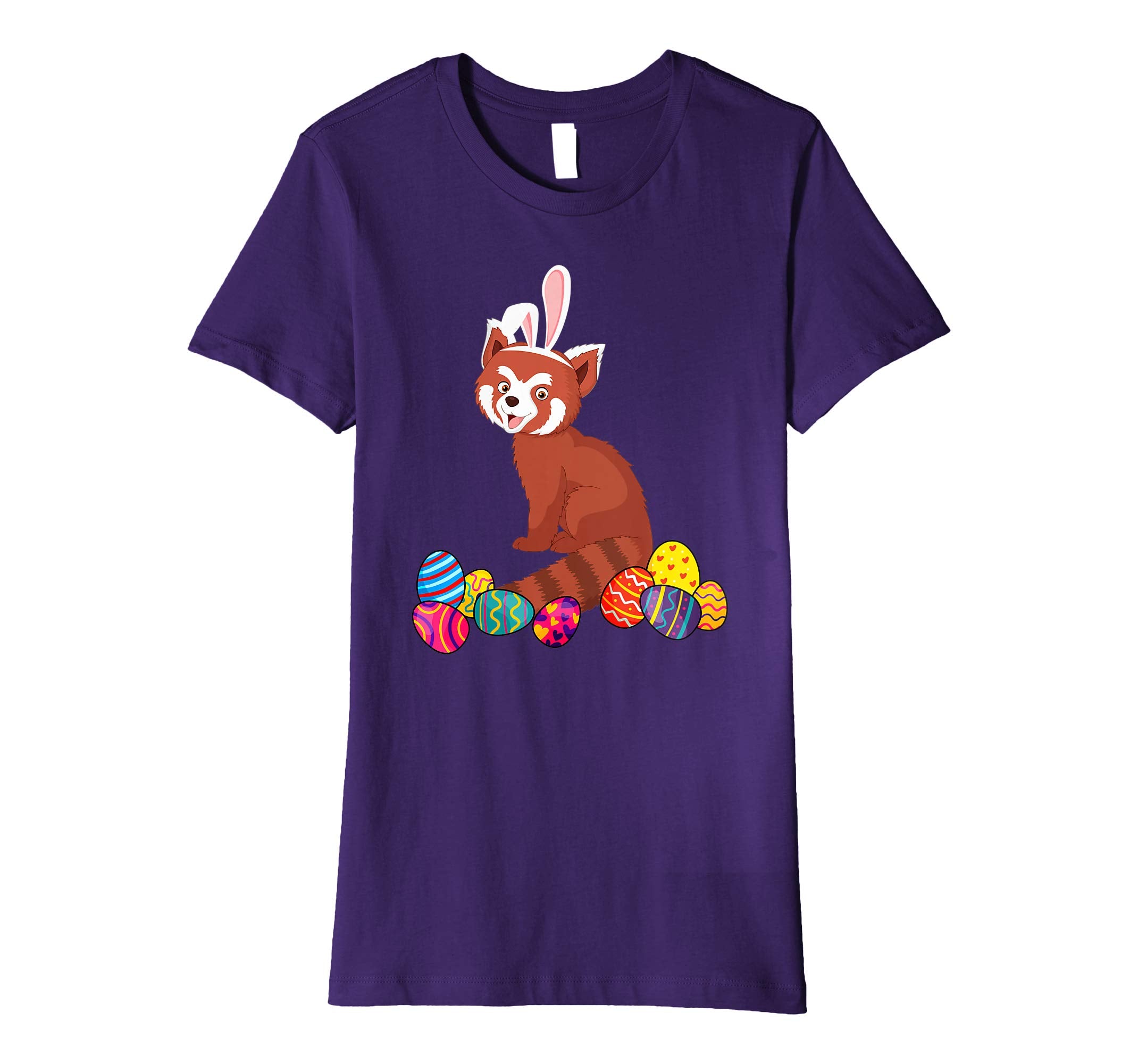 Red Panda Bunny Ear With Egg Easter Easter Day Shirt