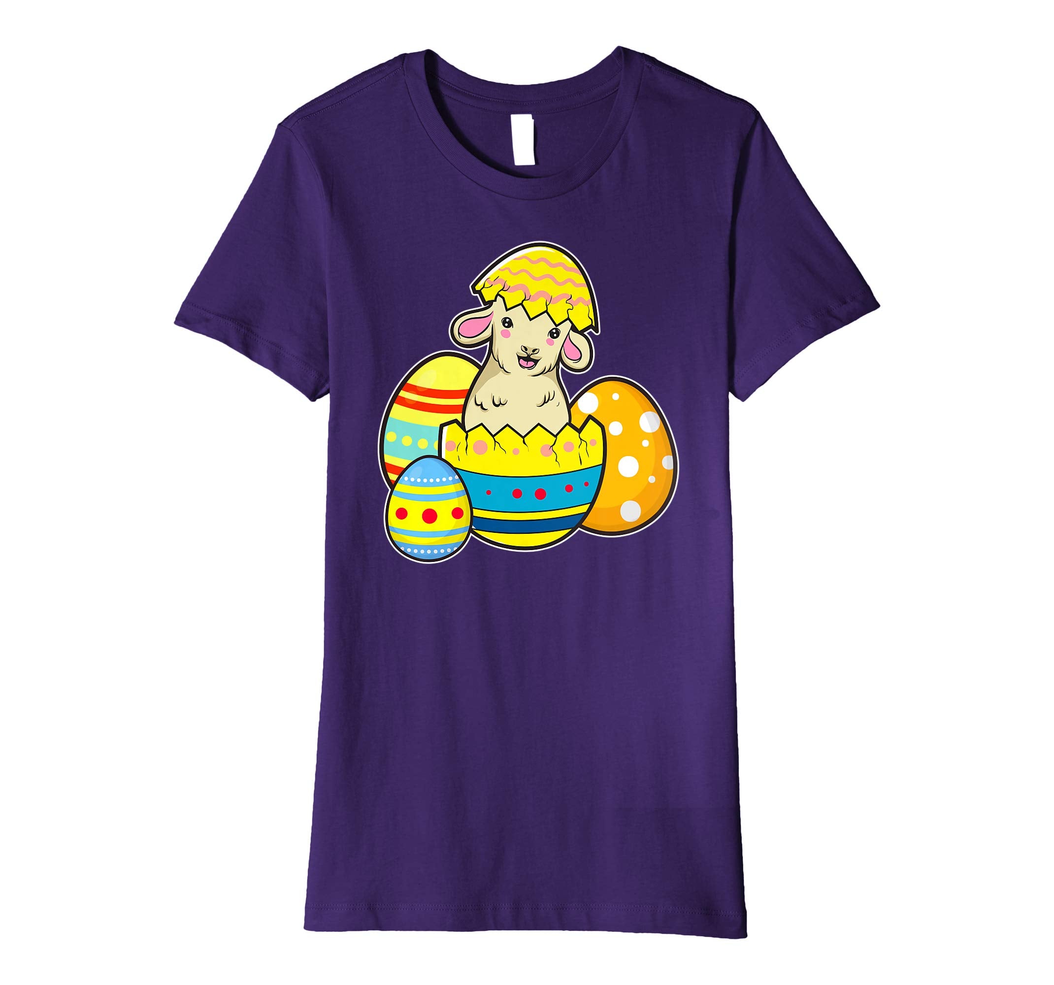 Cute Easter Lamb Shirt Egg Hunt Kids School Spring