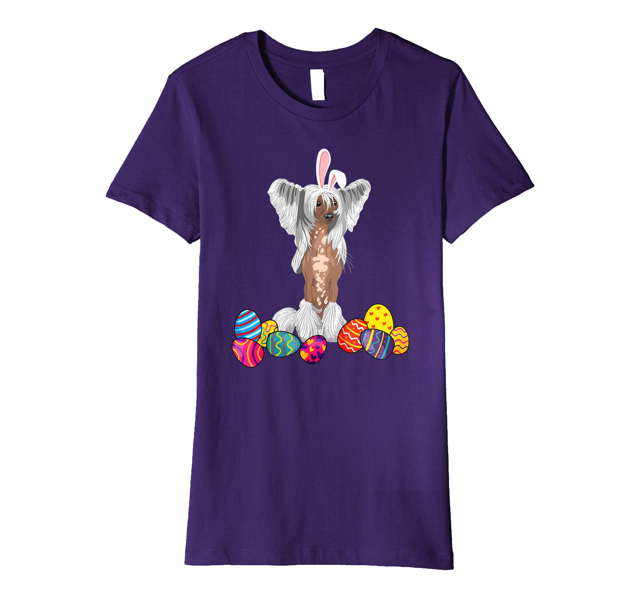 Chinese Crested Bunny Ear With Egg Easter Easter Day Shirt