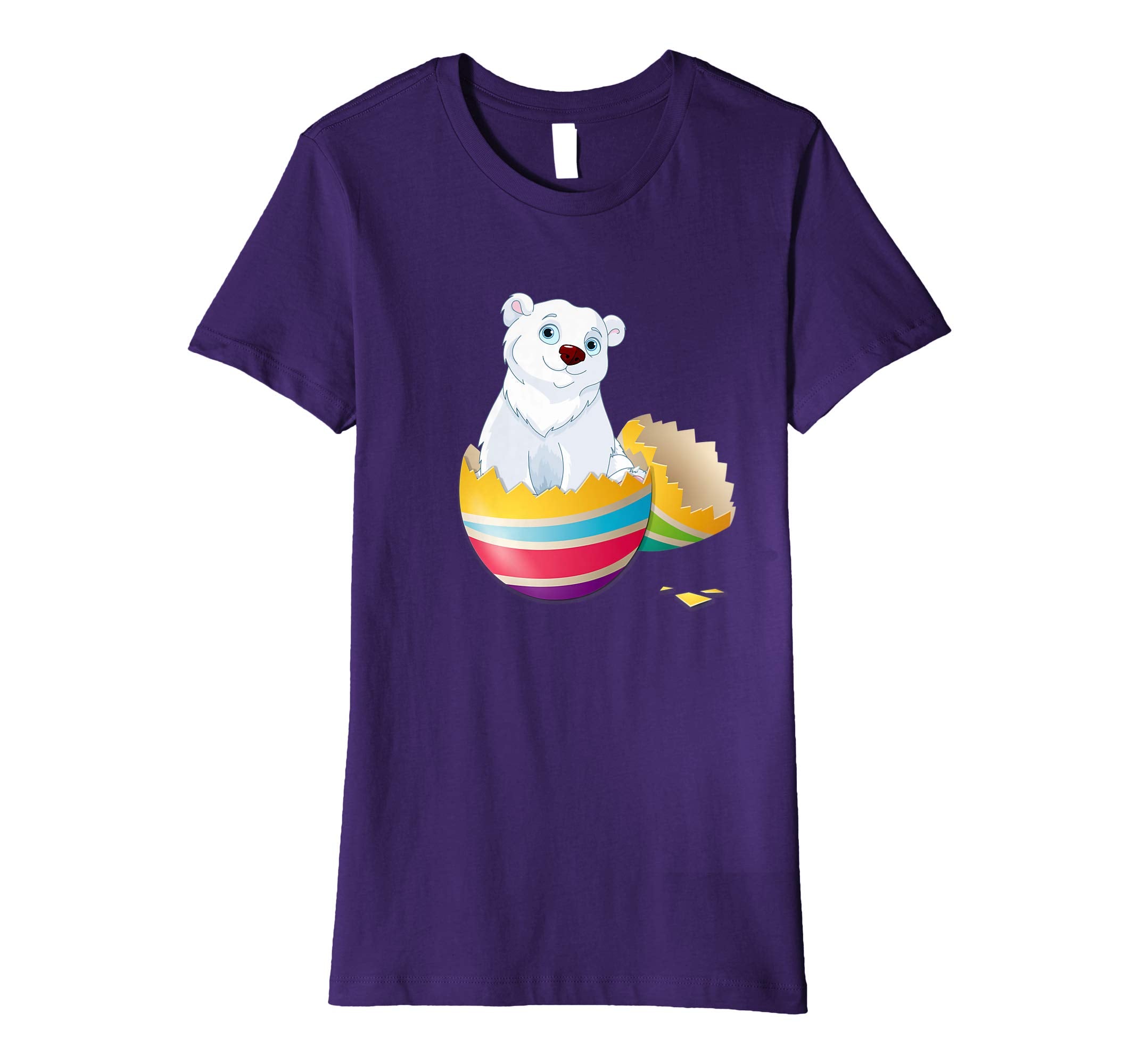 Baby Polar Bear Hatching From Easter Egg Easter Day Shirt