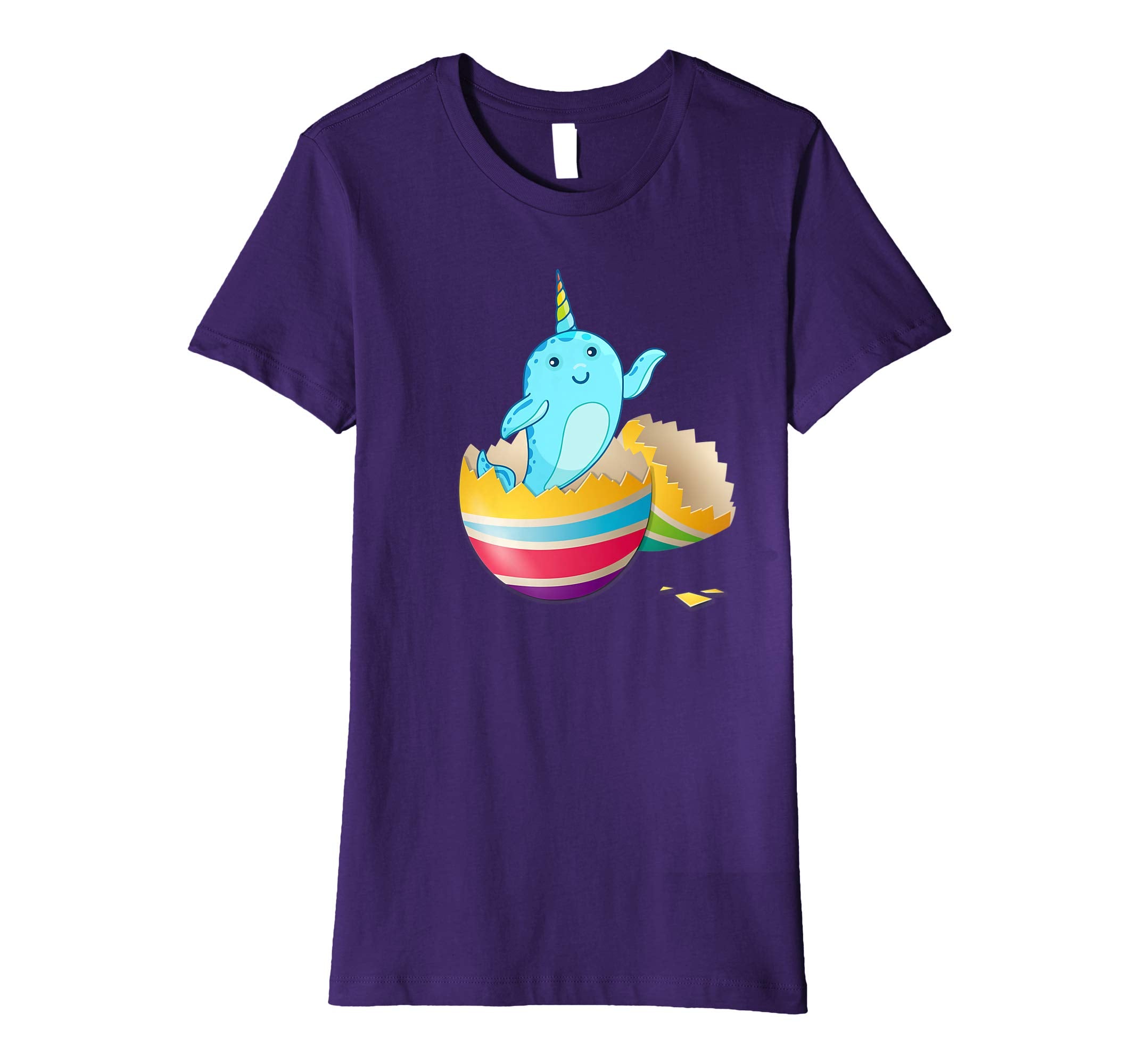 Baby Narwhals Hatching From Easter Egg Easter Day Shirt