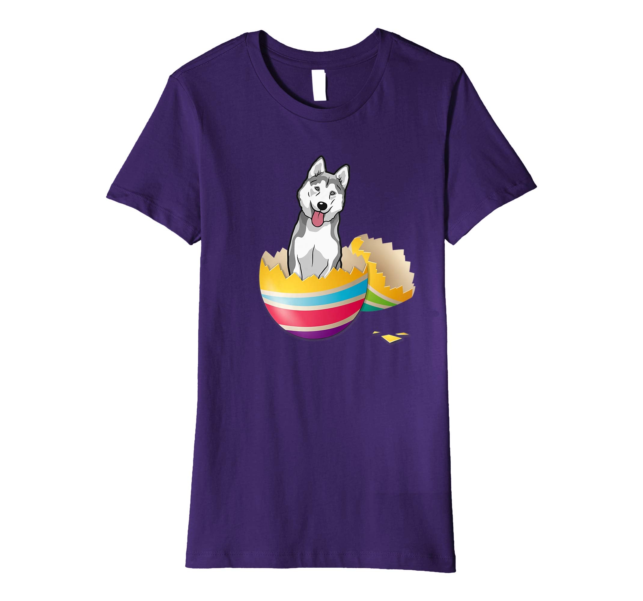 Husky Hatching From Easter Egg Easter Day Shirt